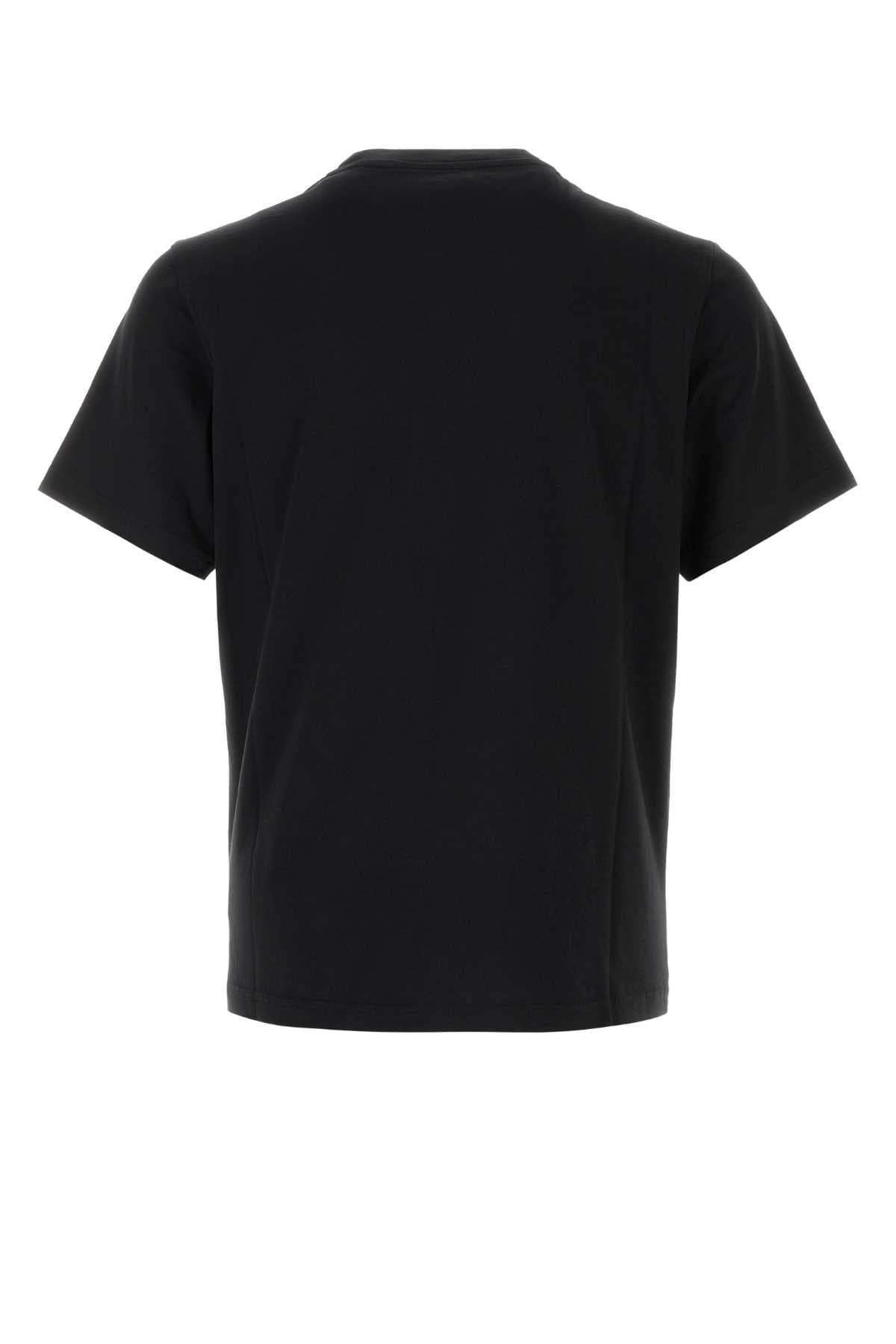 Black cotton t-shirt - мініатюра 2