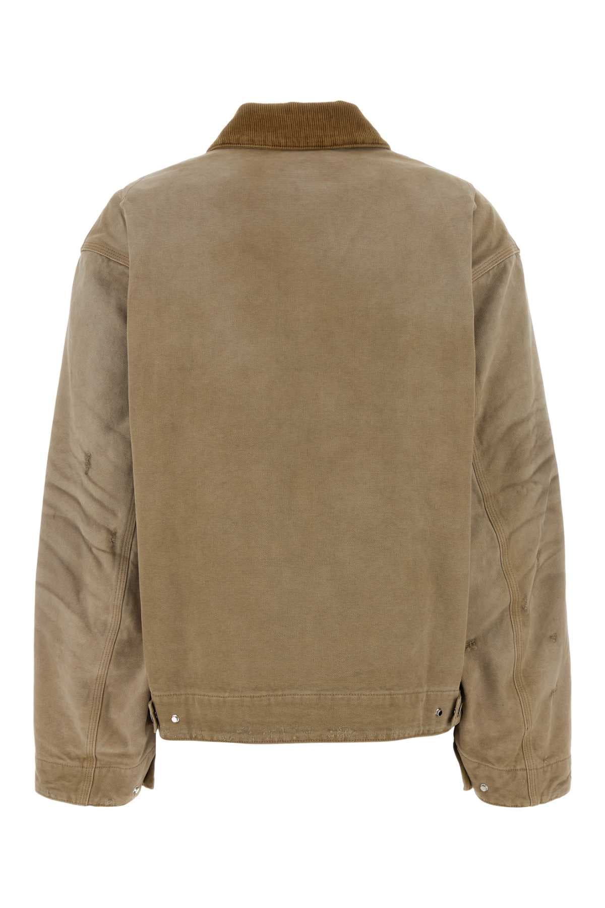 Beige cotton jacket - мініатюра 2