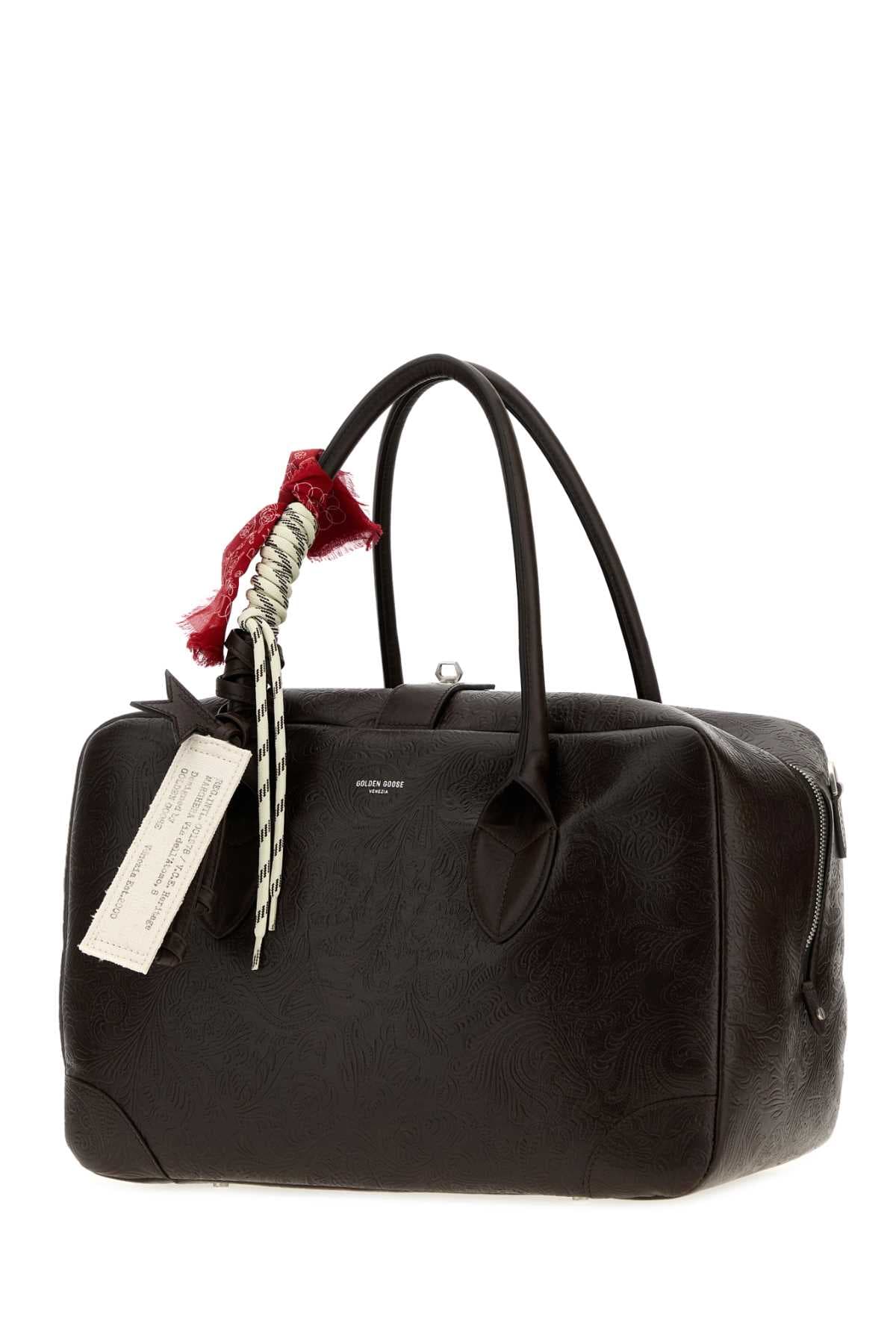 Dark brown leather medium Vita travel bag - мініатюра 2