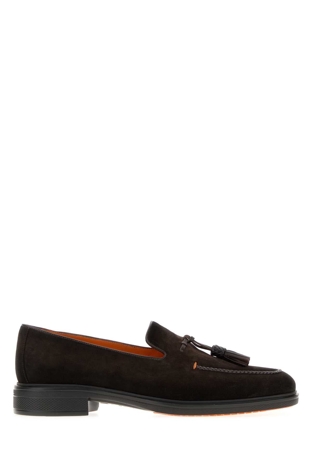 Dark brown suede Easy loafers