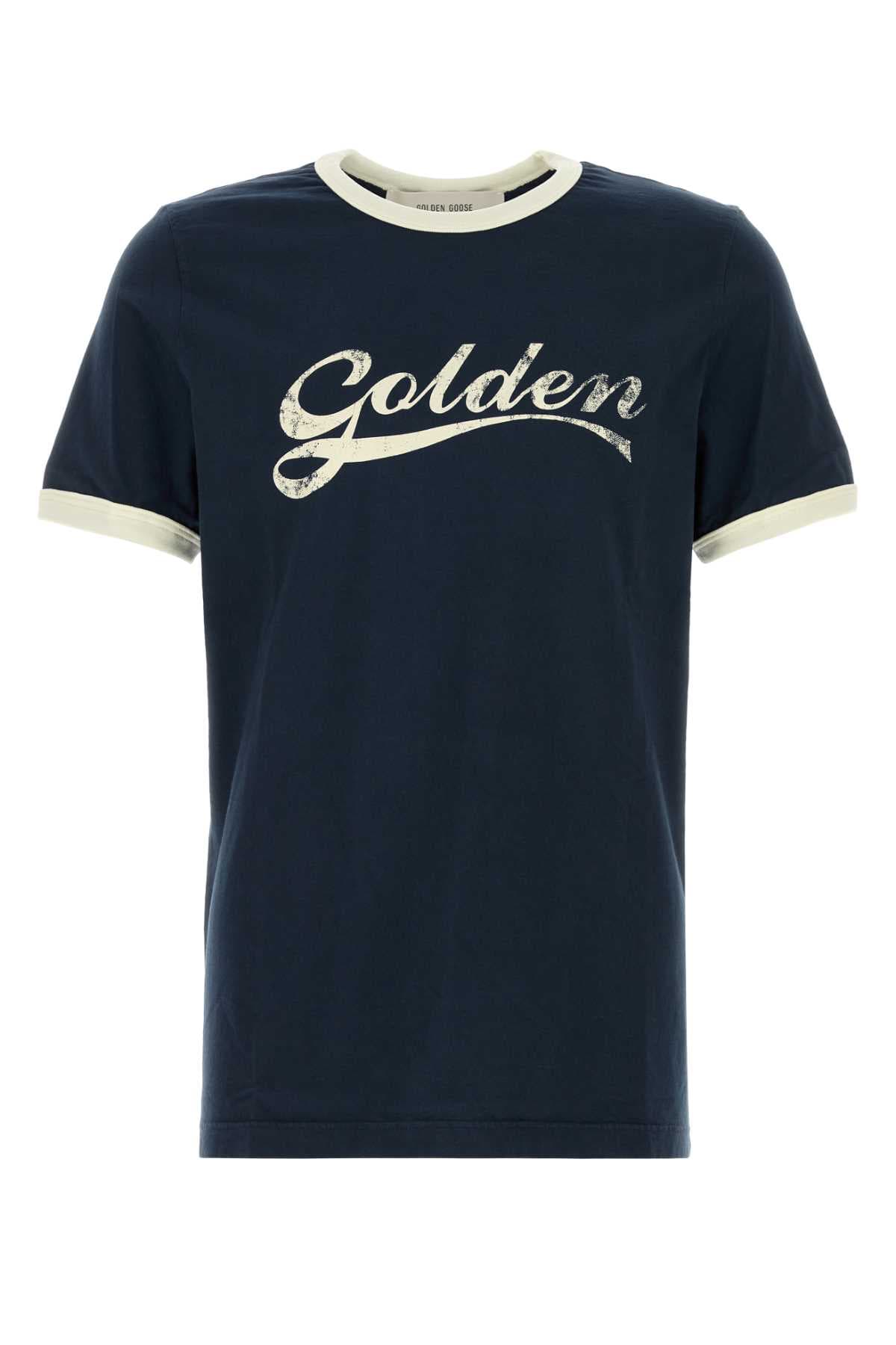 Navy blue cotton t-shirt