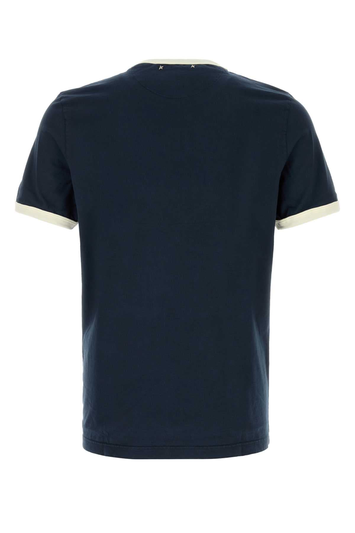 Navy blue cotton t-shirt - мініатюра 2