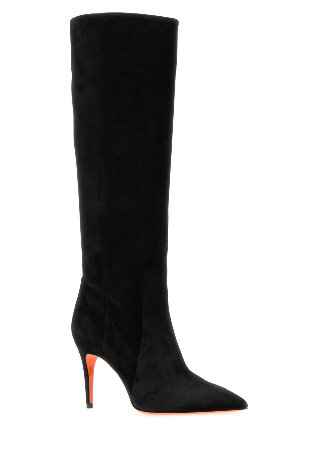 Black suede Viola boots - мініатюра 2