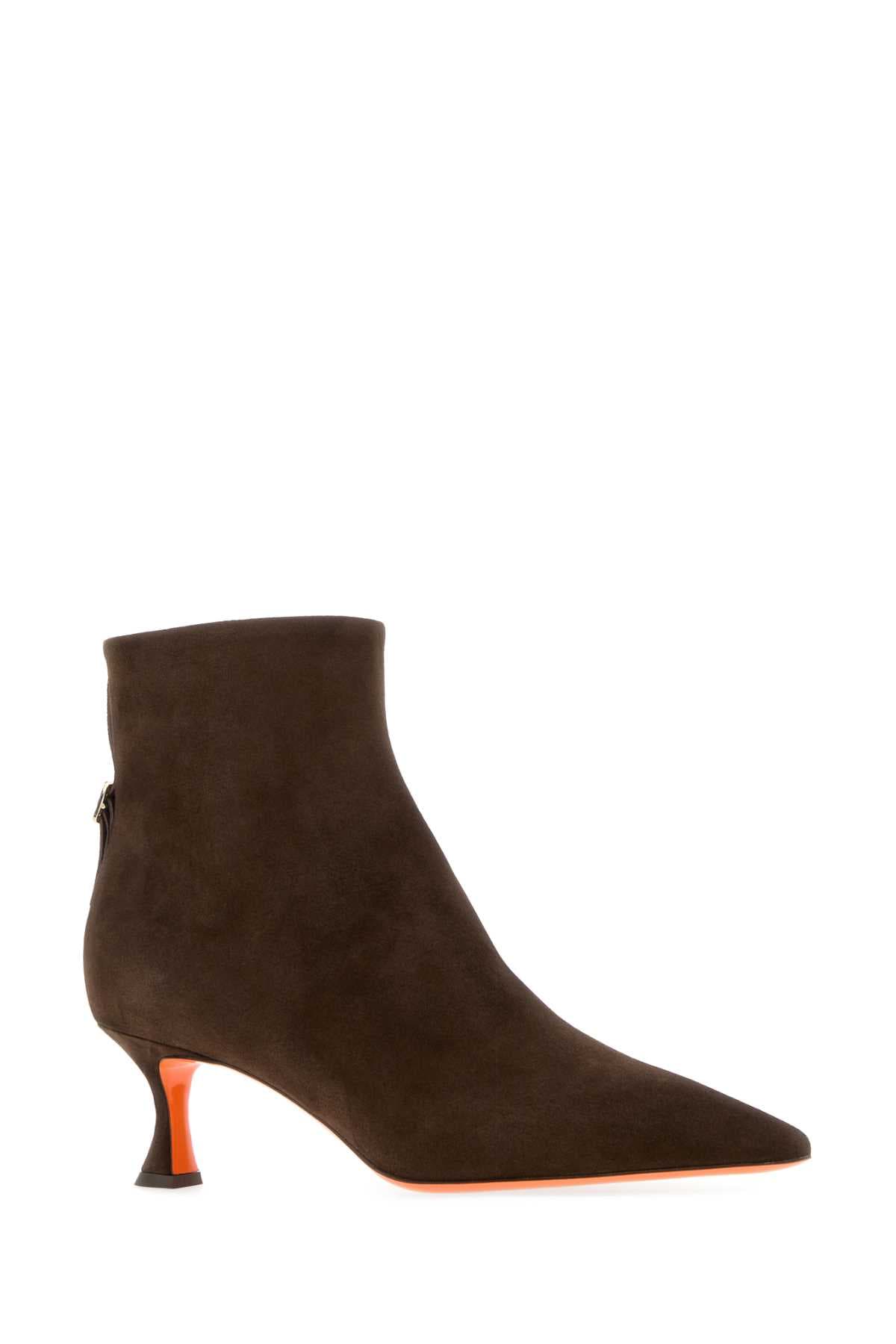 Brown suede Giulie ankle boots - мініатюра 2