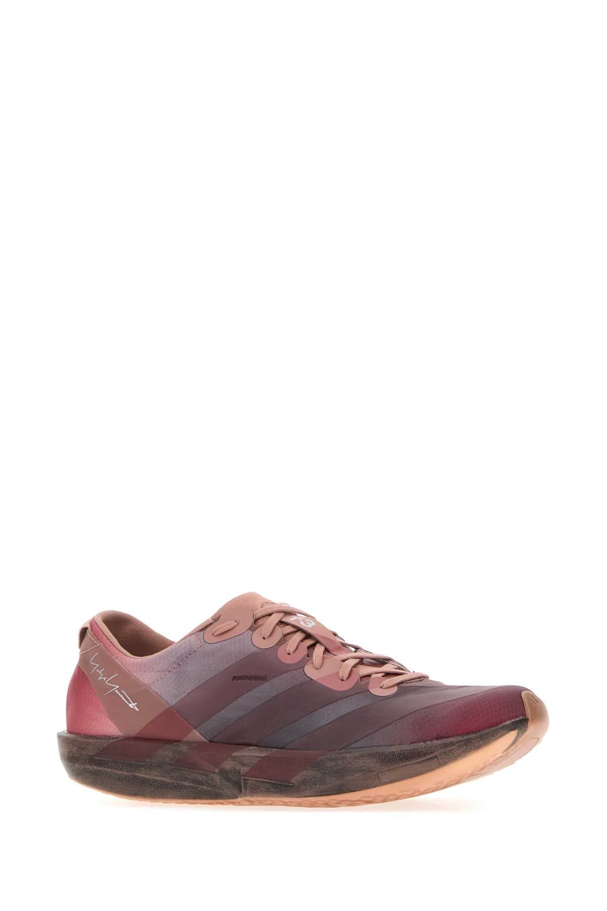 Dark pink fabric Y3 Adios 9 sneakers - мініатюра 2