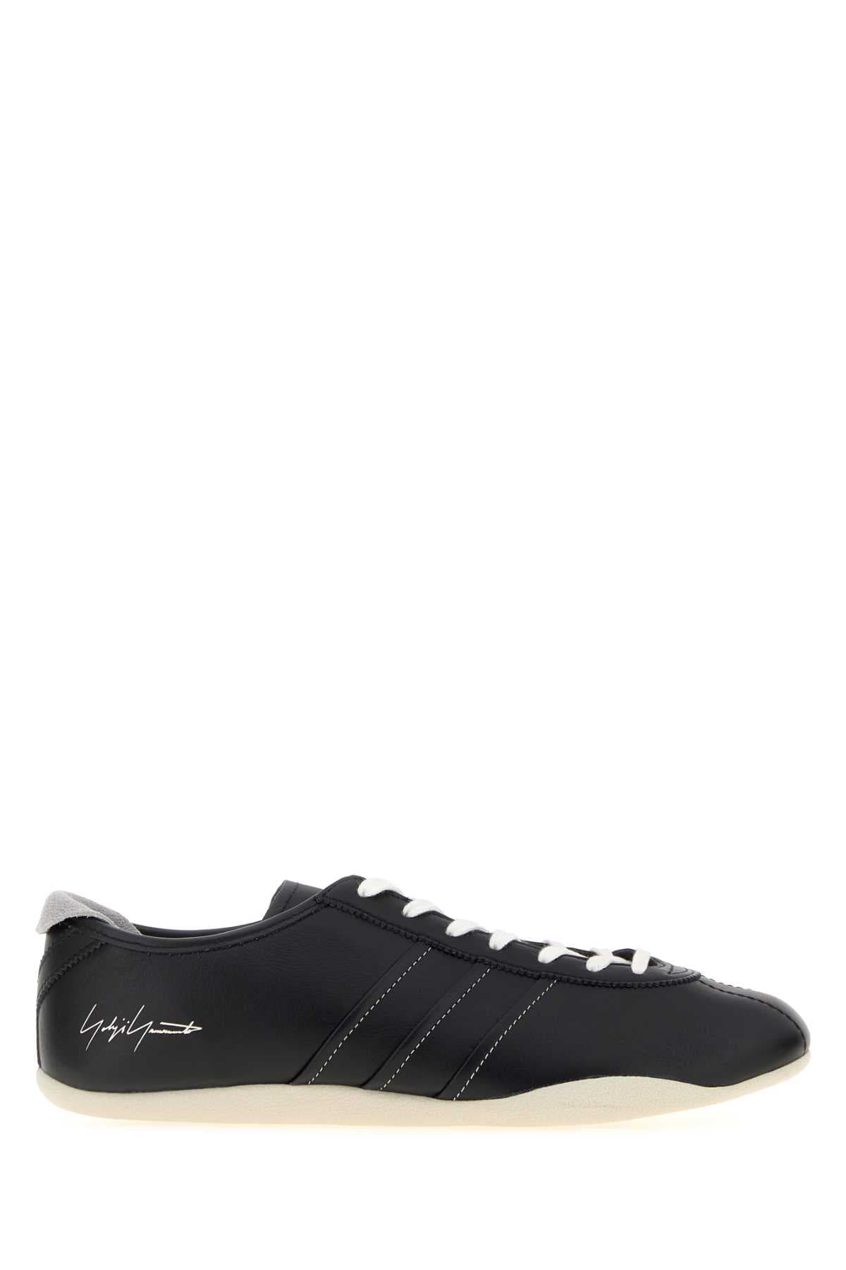 Black leather Y-3 Tokyo sneakers