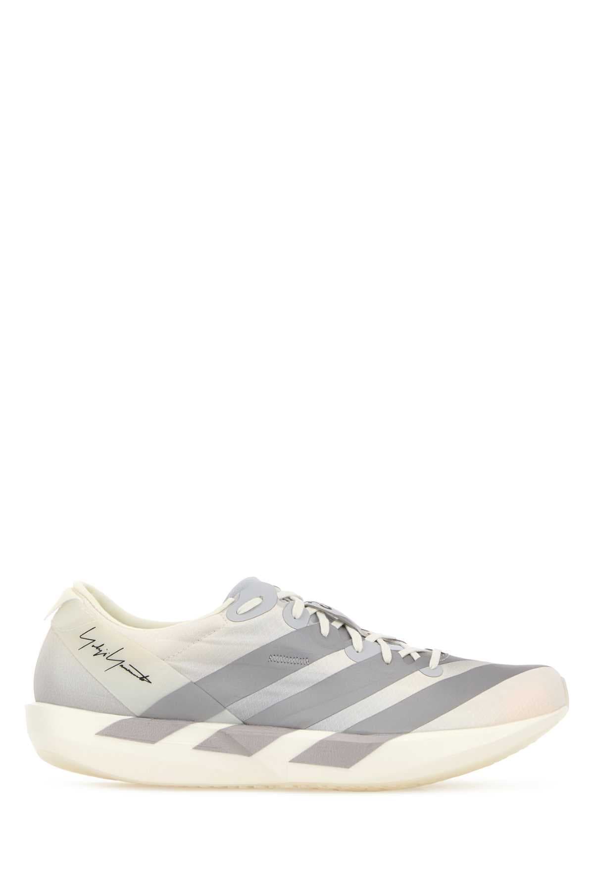 Light grey fabric Y3 Adios 9 sneakers