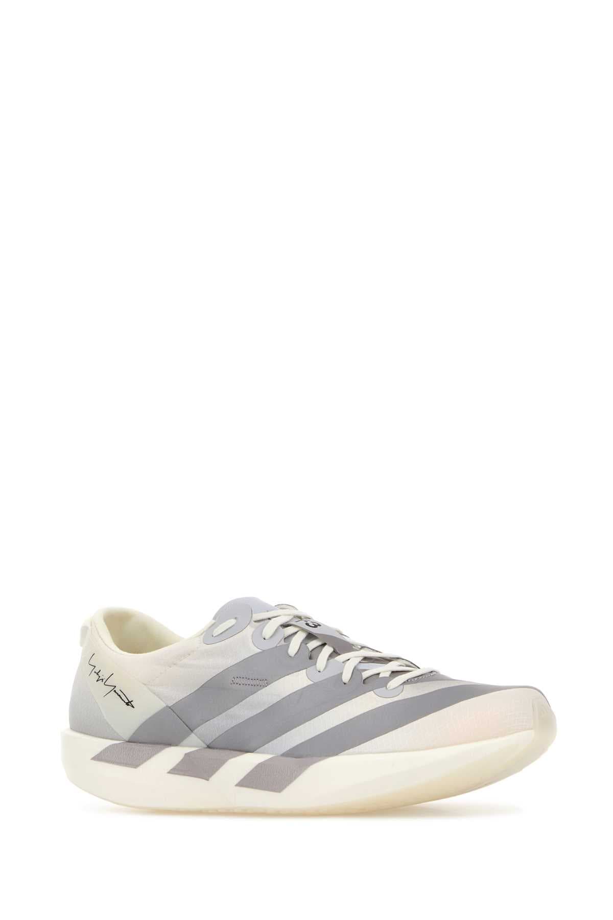 Light grey fabric Y3 Adios 9 sneakers - мініатюра 2