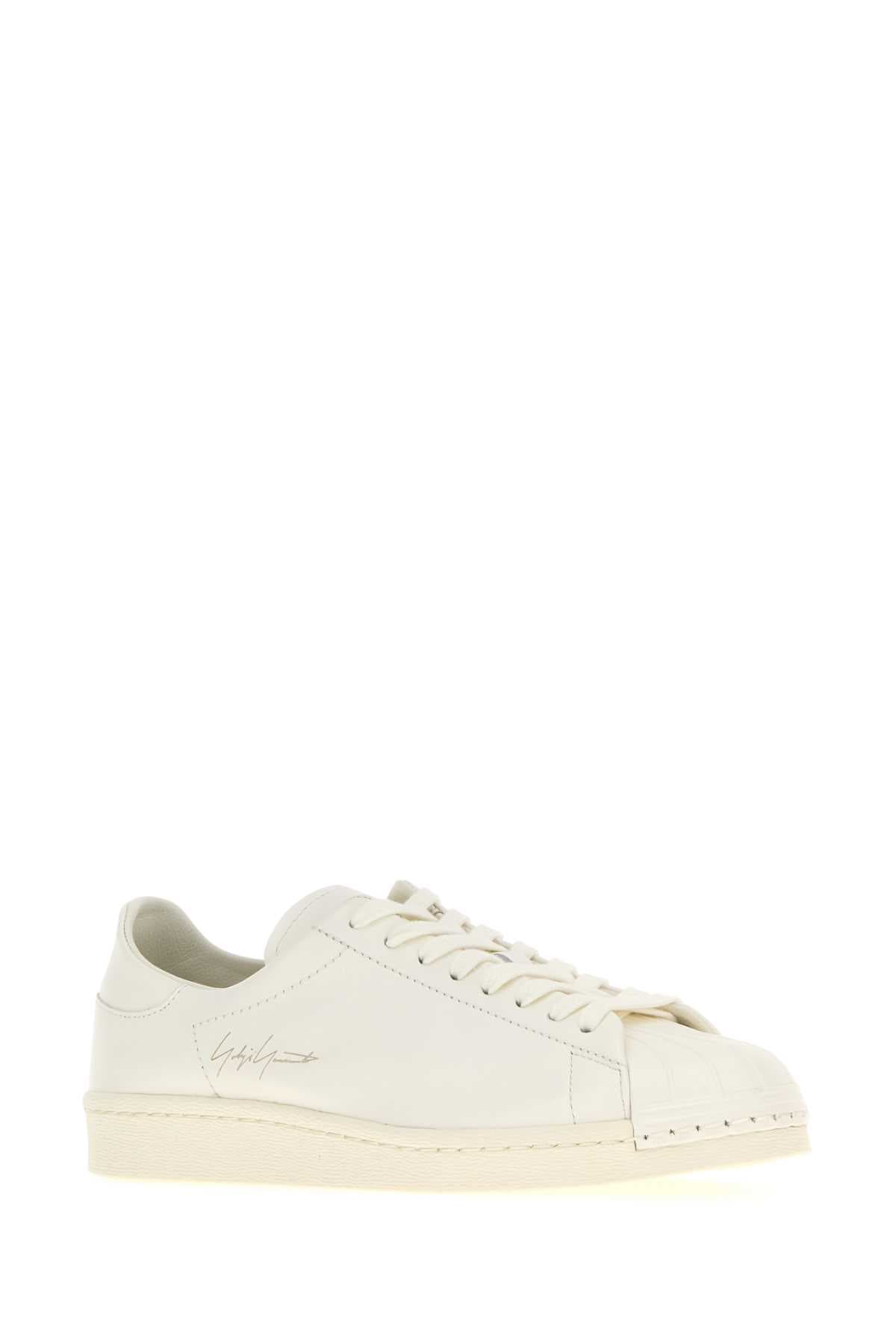 White leather Y3 Superstar sneakers - мініатюра 2
