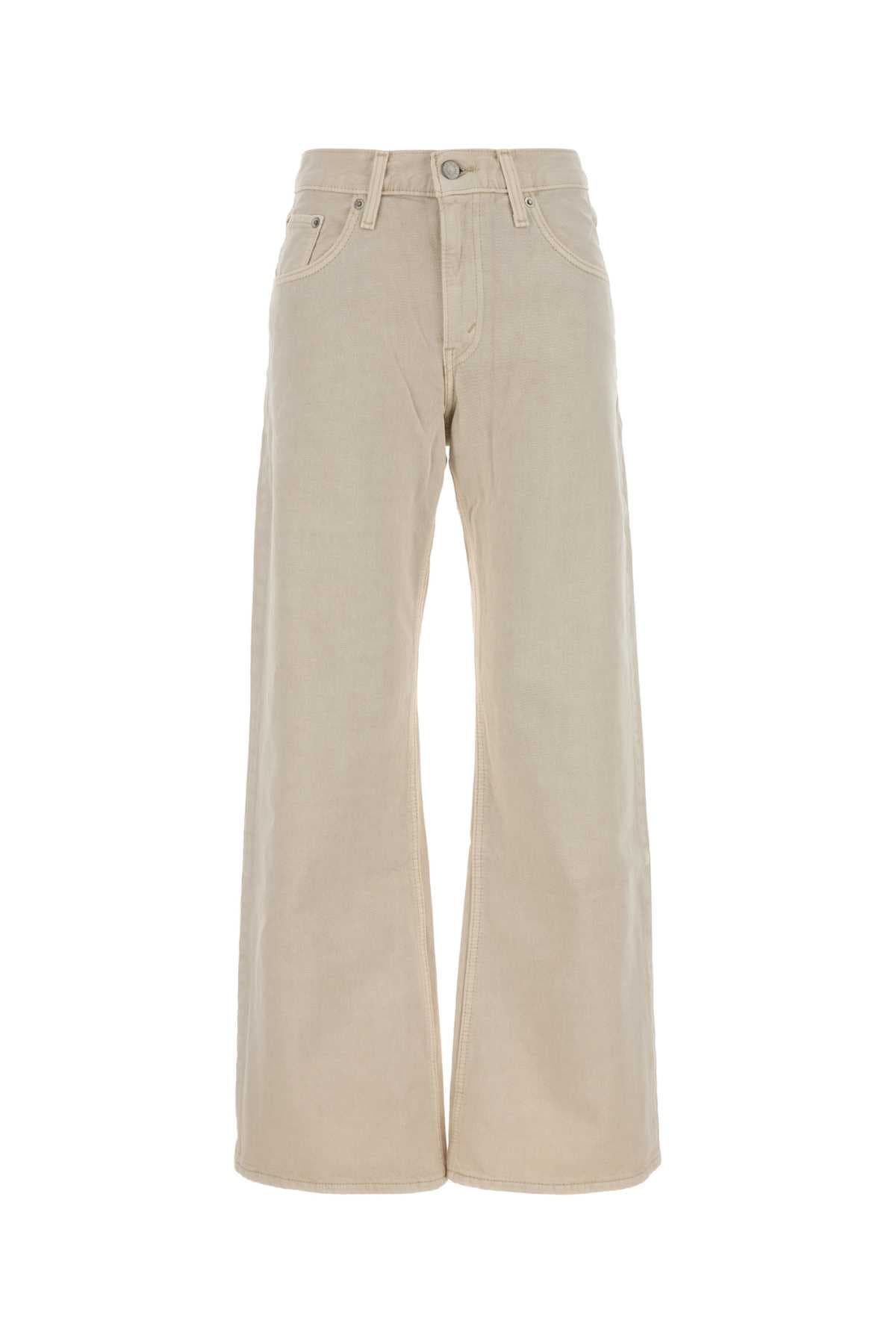 Sand denim jeans