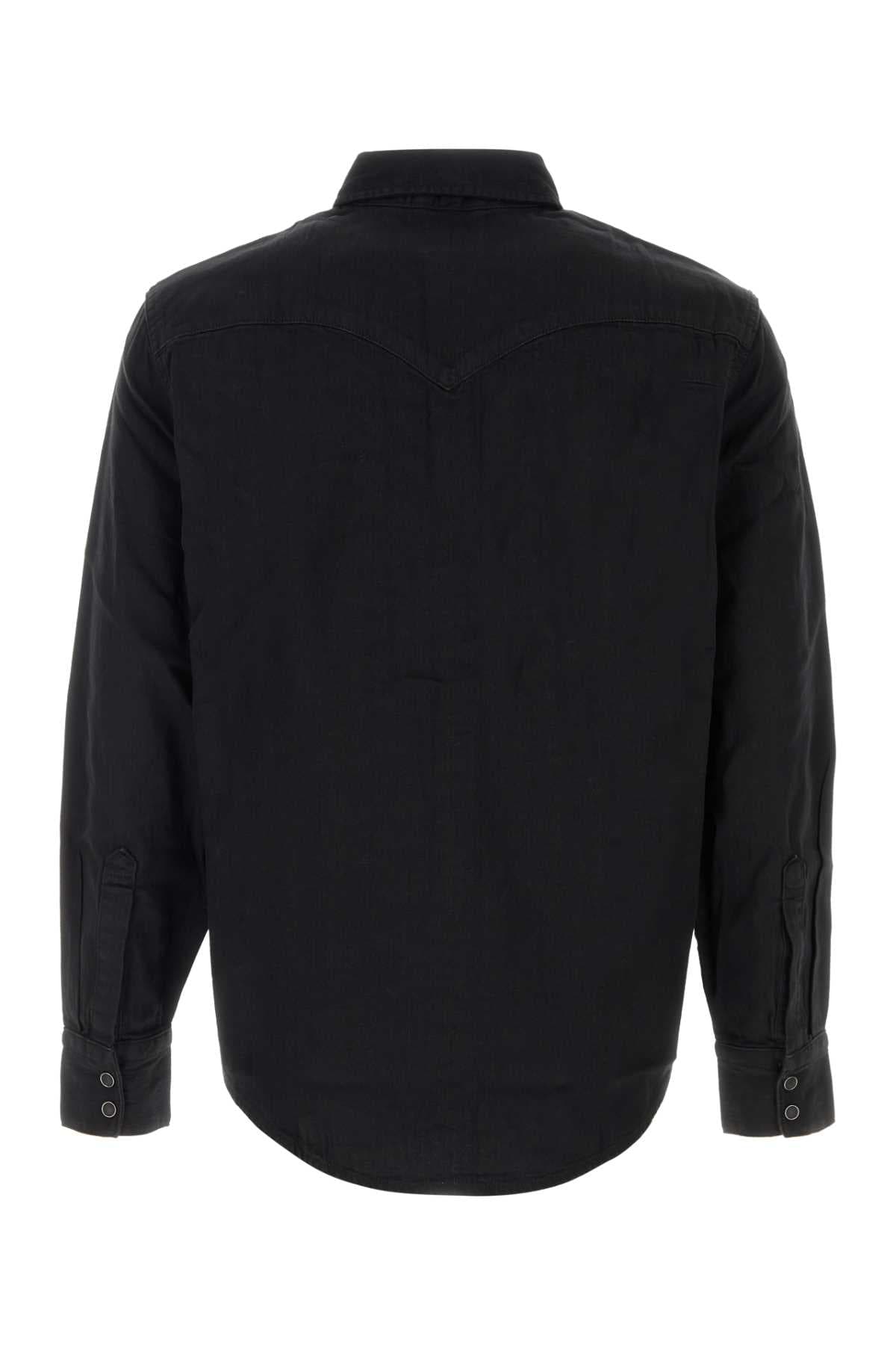 Black denim Barstow shirt - мініатюра 2