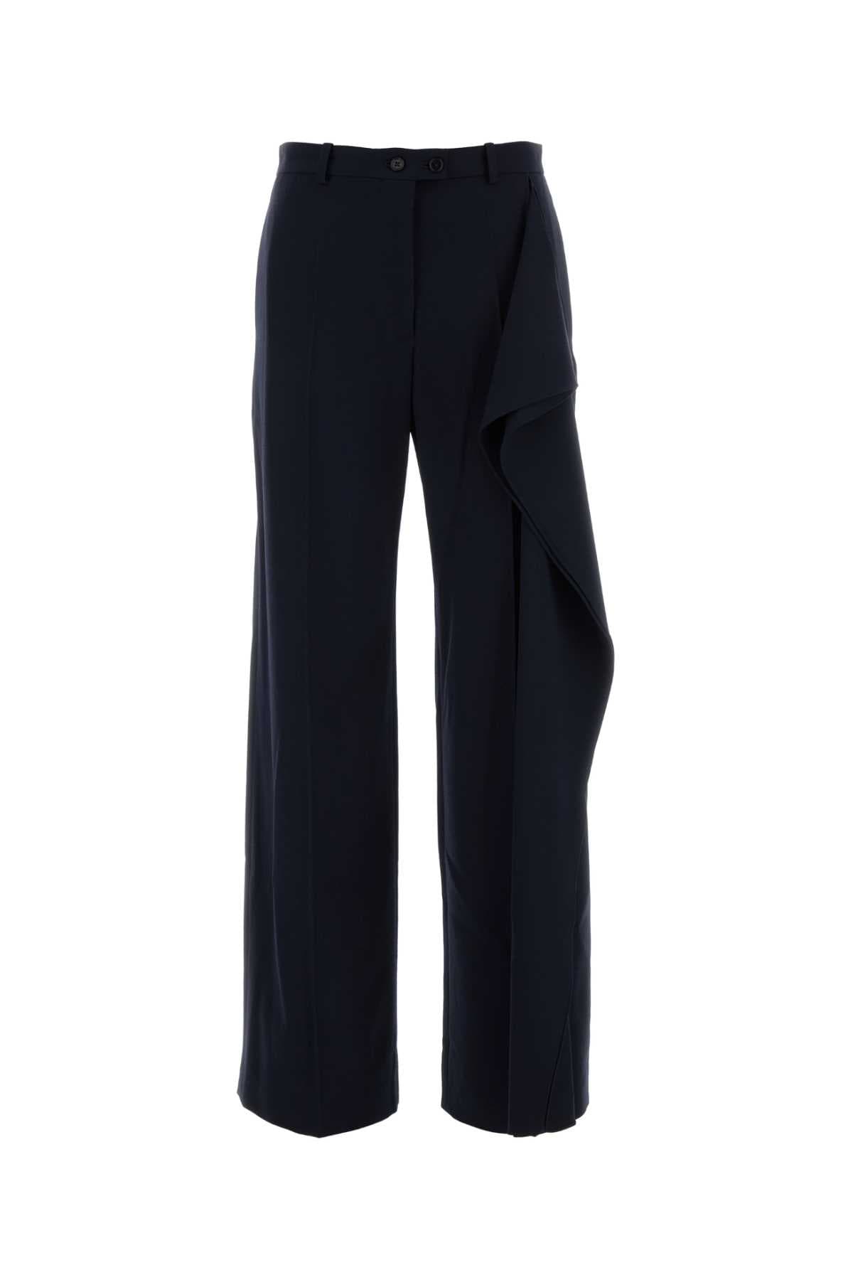 Midnight blue wool pant