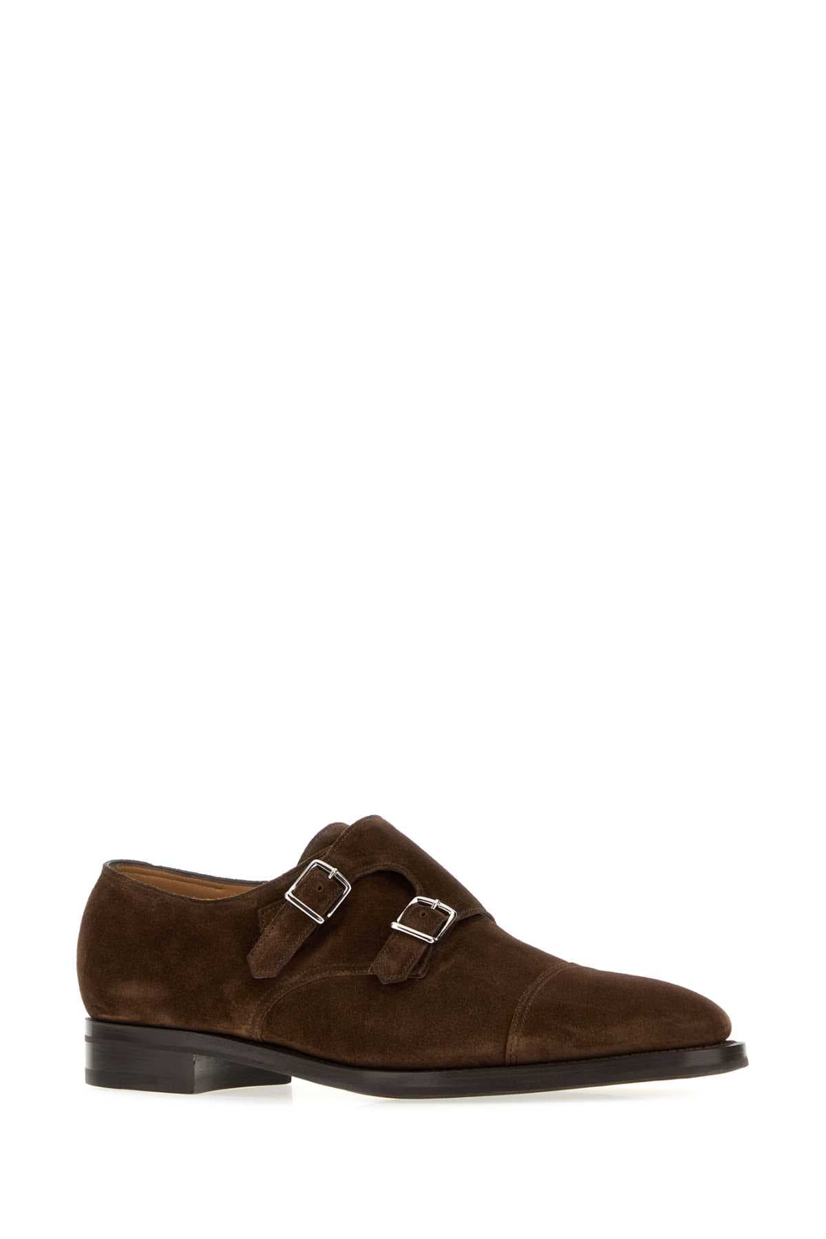 Brown suede William strap shoes - мініатюра 2