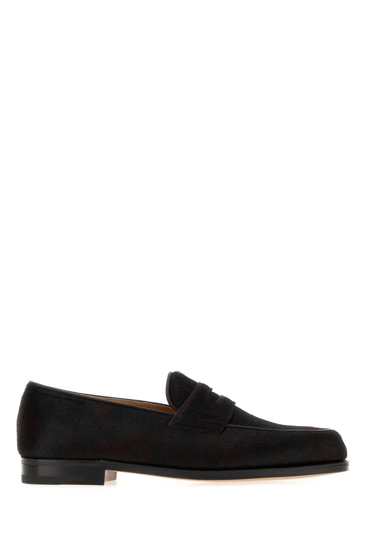 Two-tone calf hair Lopez loafers