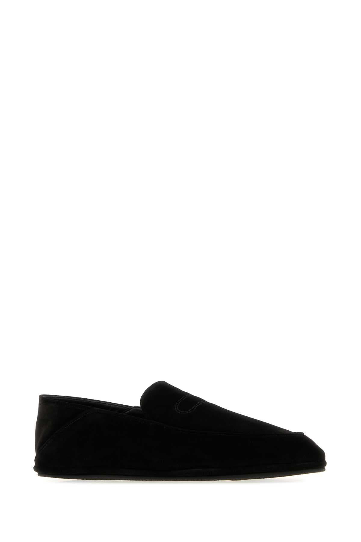 Black suede Kingston II loafers - мініатюра 2