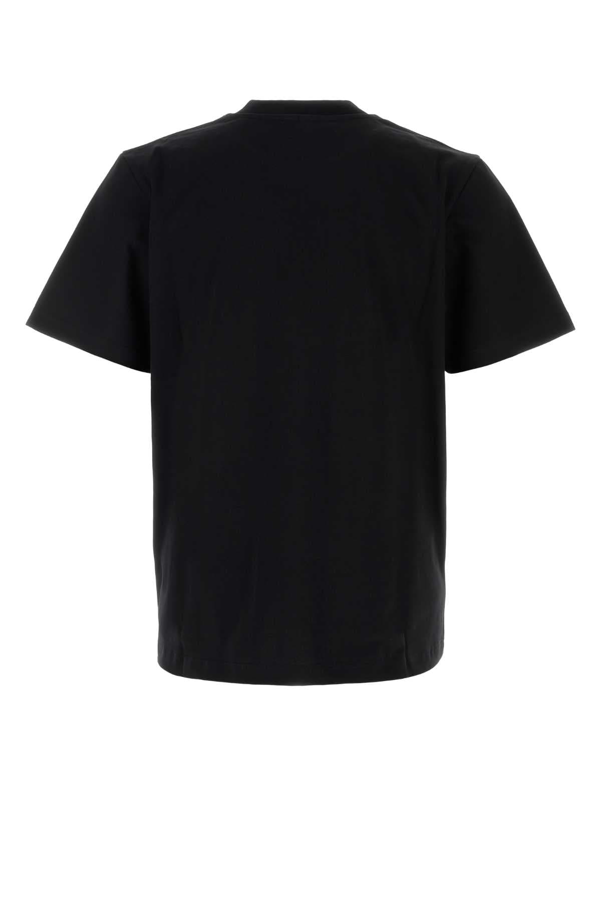 Black cotton t-shirt - мініатюра 2