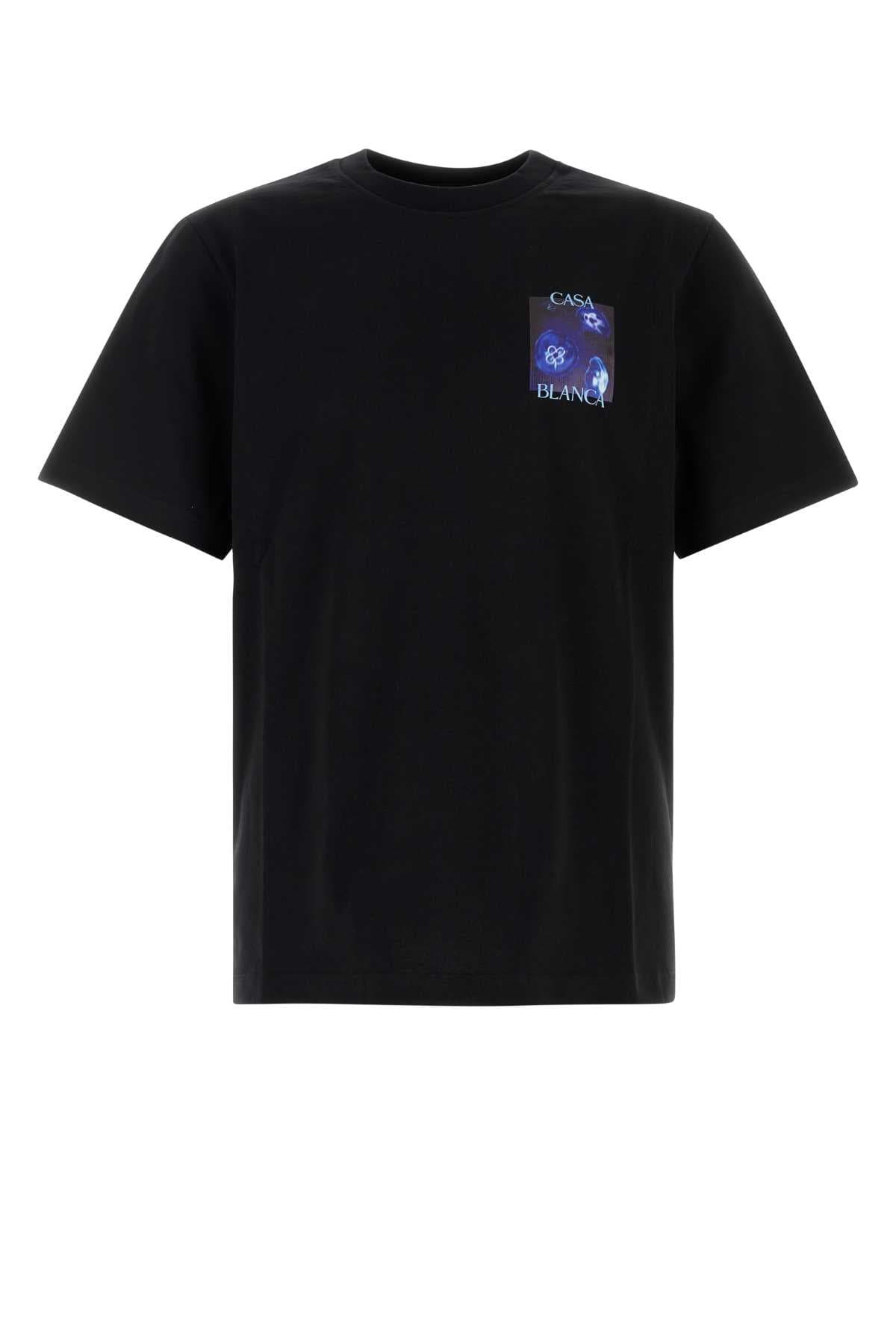 Black cotton t-shirt
