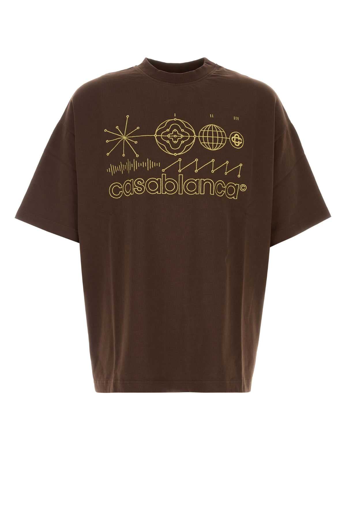 Brown cotton oversize t-shirt