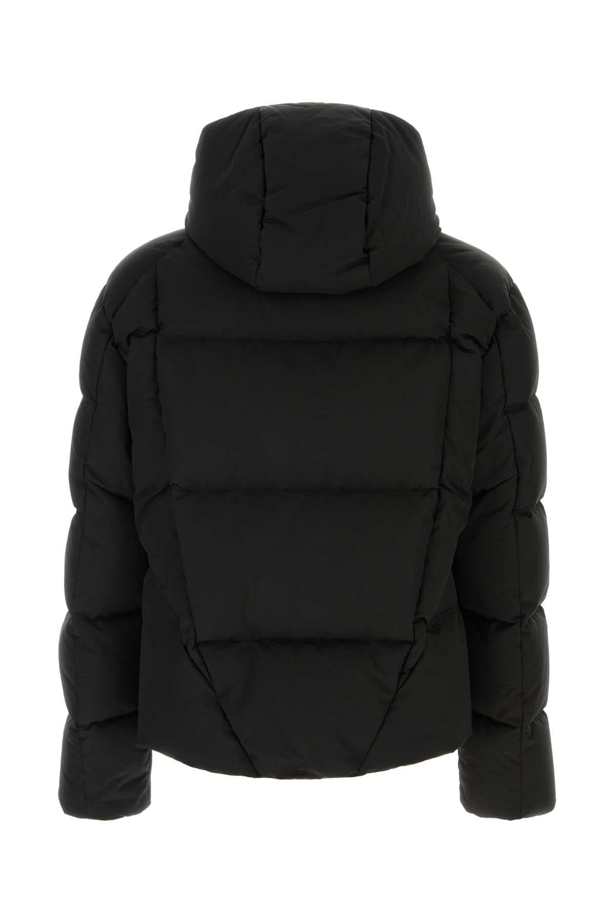 Black nylon blend padded jacket - мініатюра 2