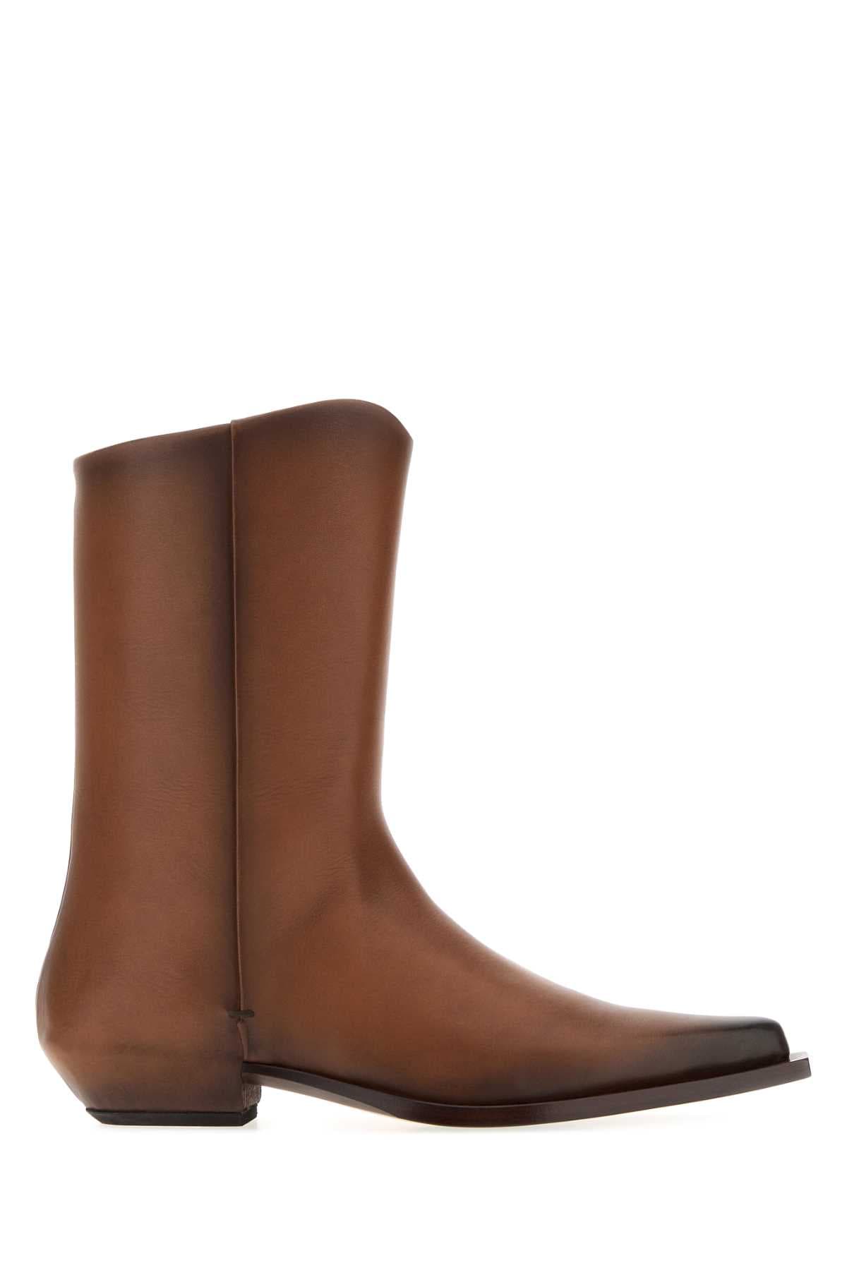 Brown leather Cheer boots
