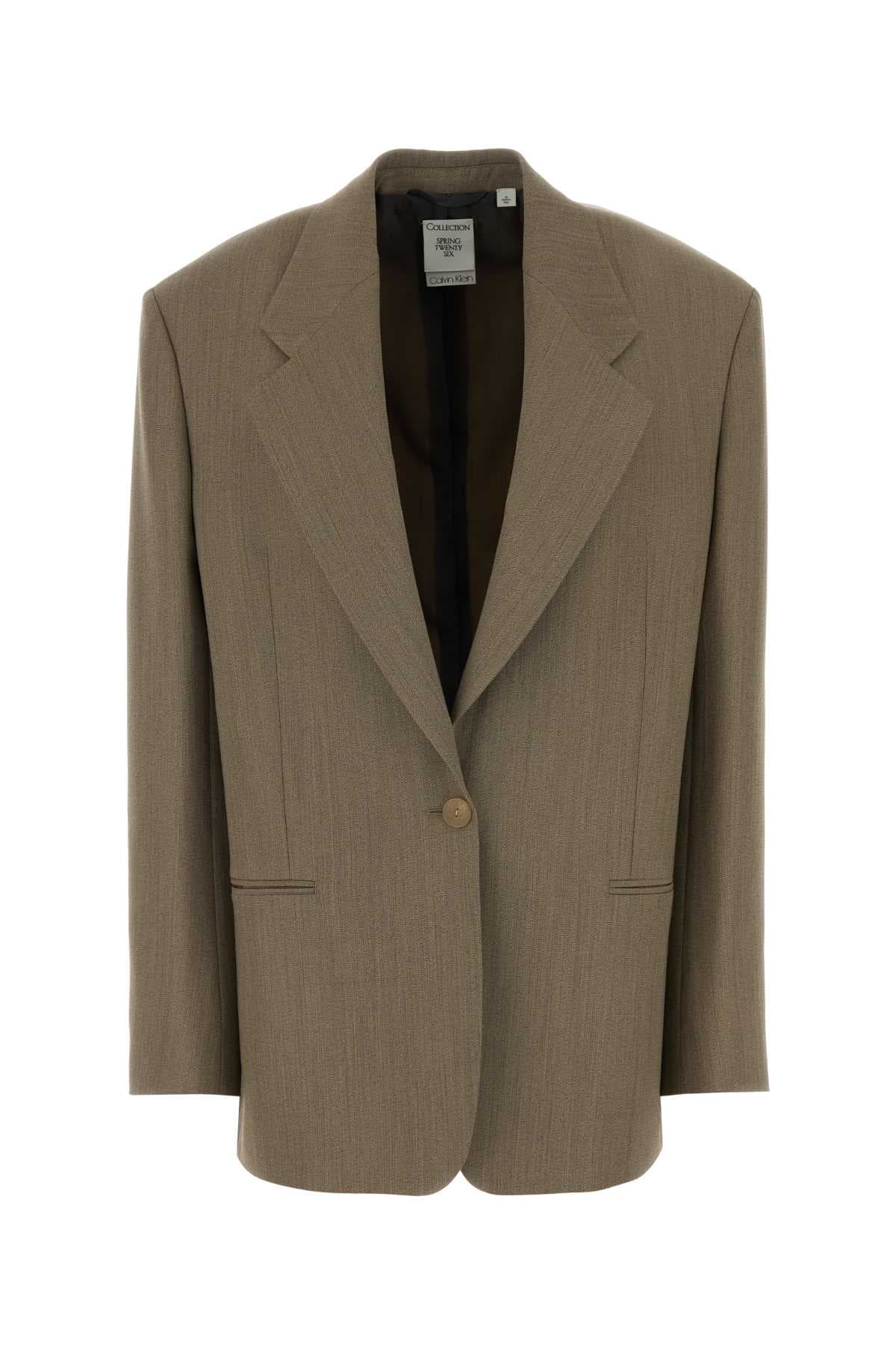Cappuccino wool blend Avery blazer