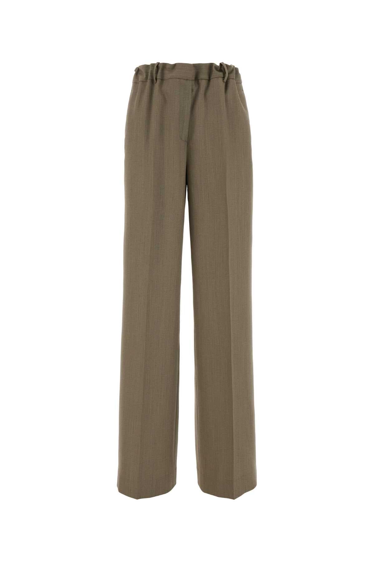 Cappuccino wool blend Fernanda pant