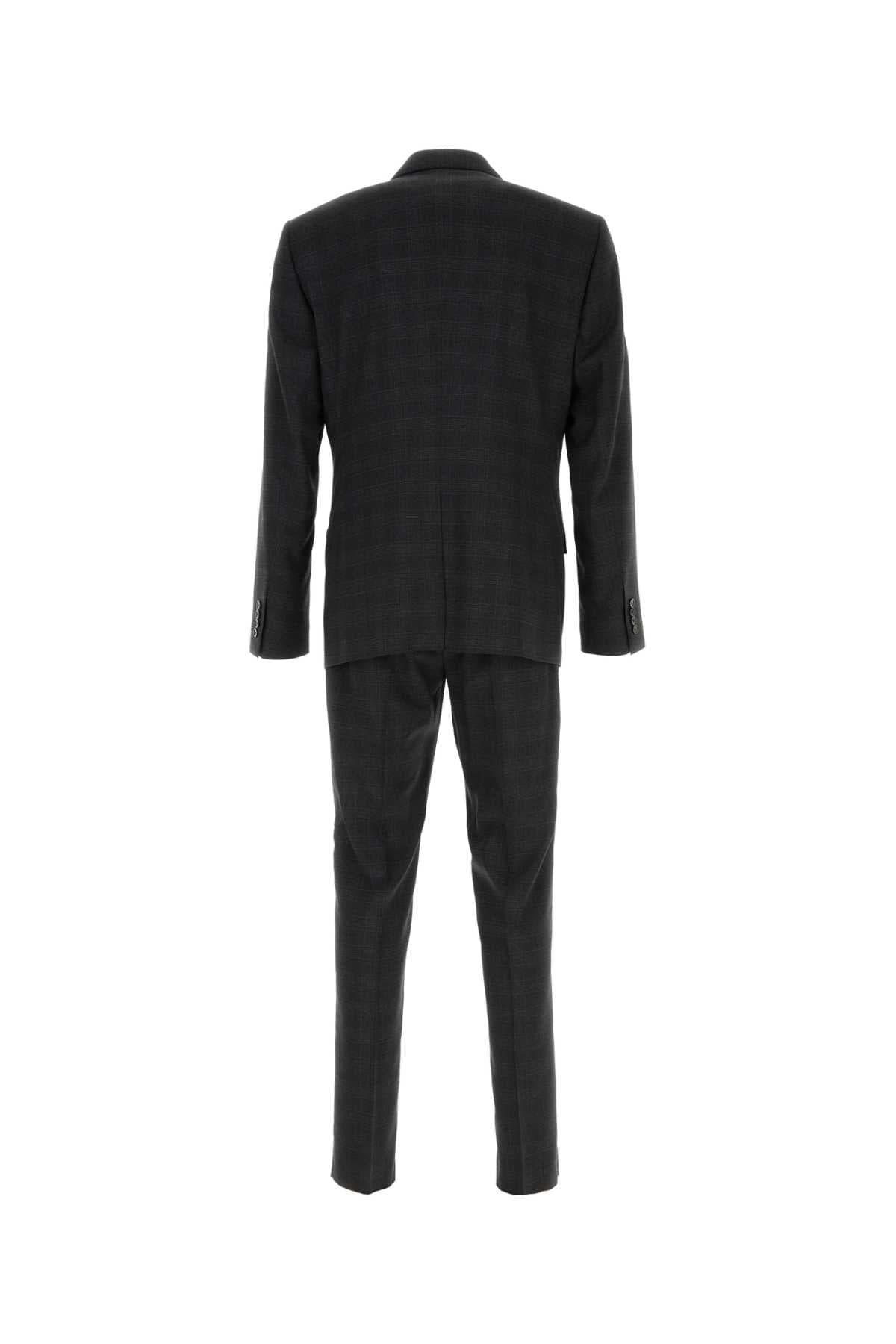 Embroidered stretch wool blend suit - мініатюра 2
