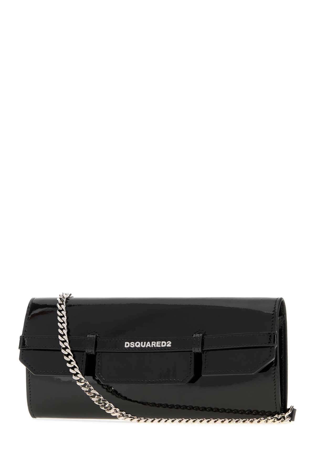 Black leather crossbody bag - мініатюра 2
