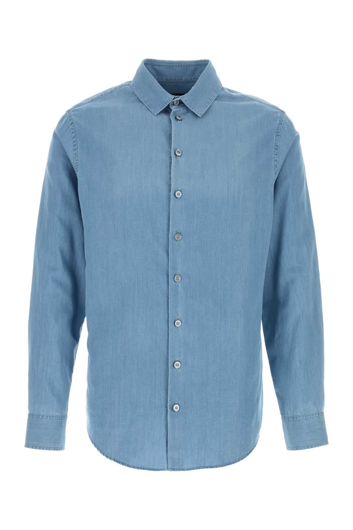 Light-blue chambray shirt