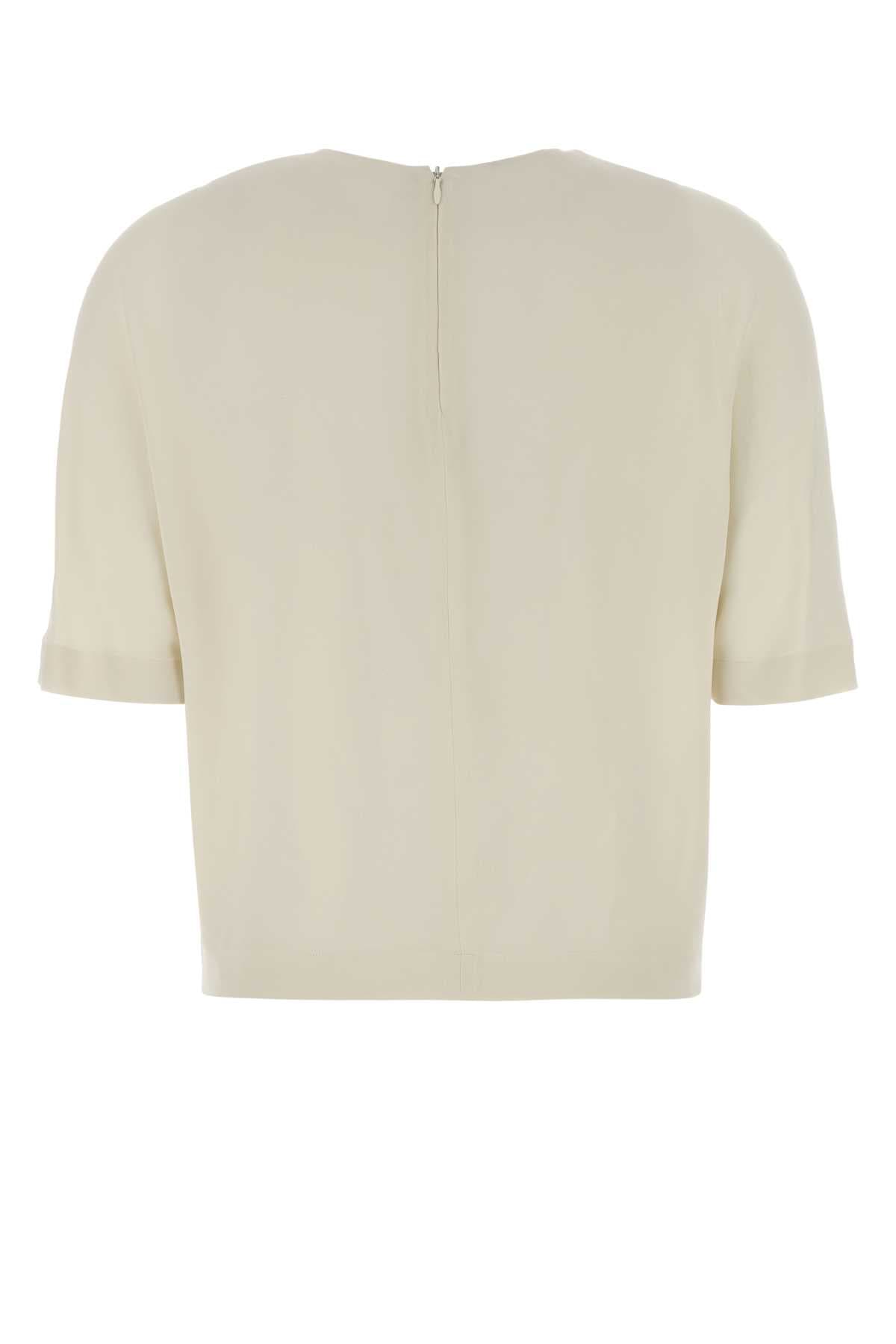Cream silk t-shirt - мініатюра 2