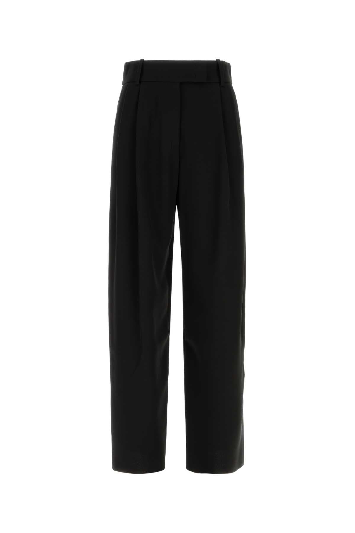 Black silk pant