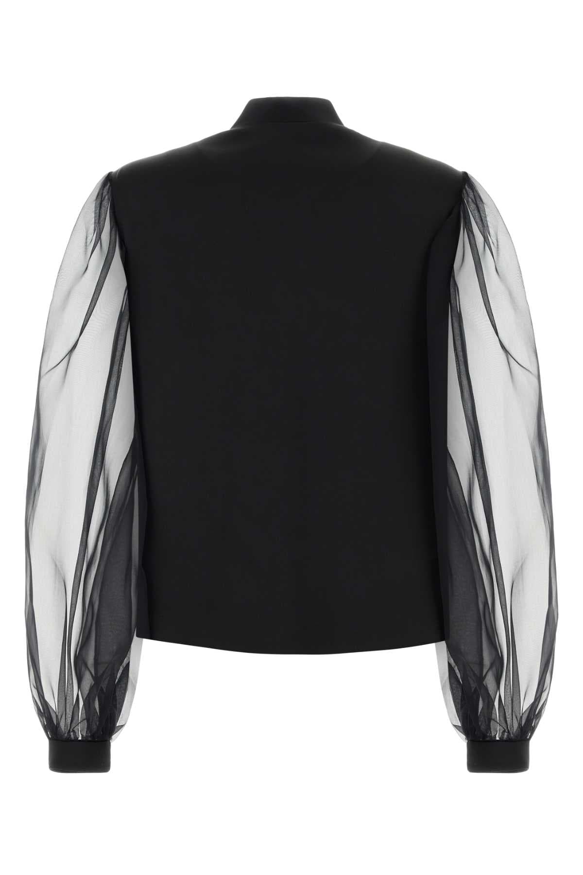 Black satin shirt - мініатюра 2