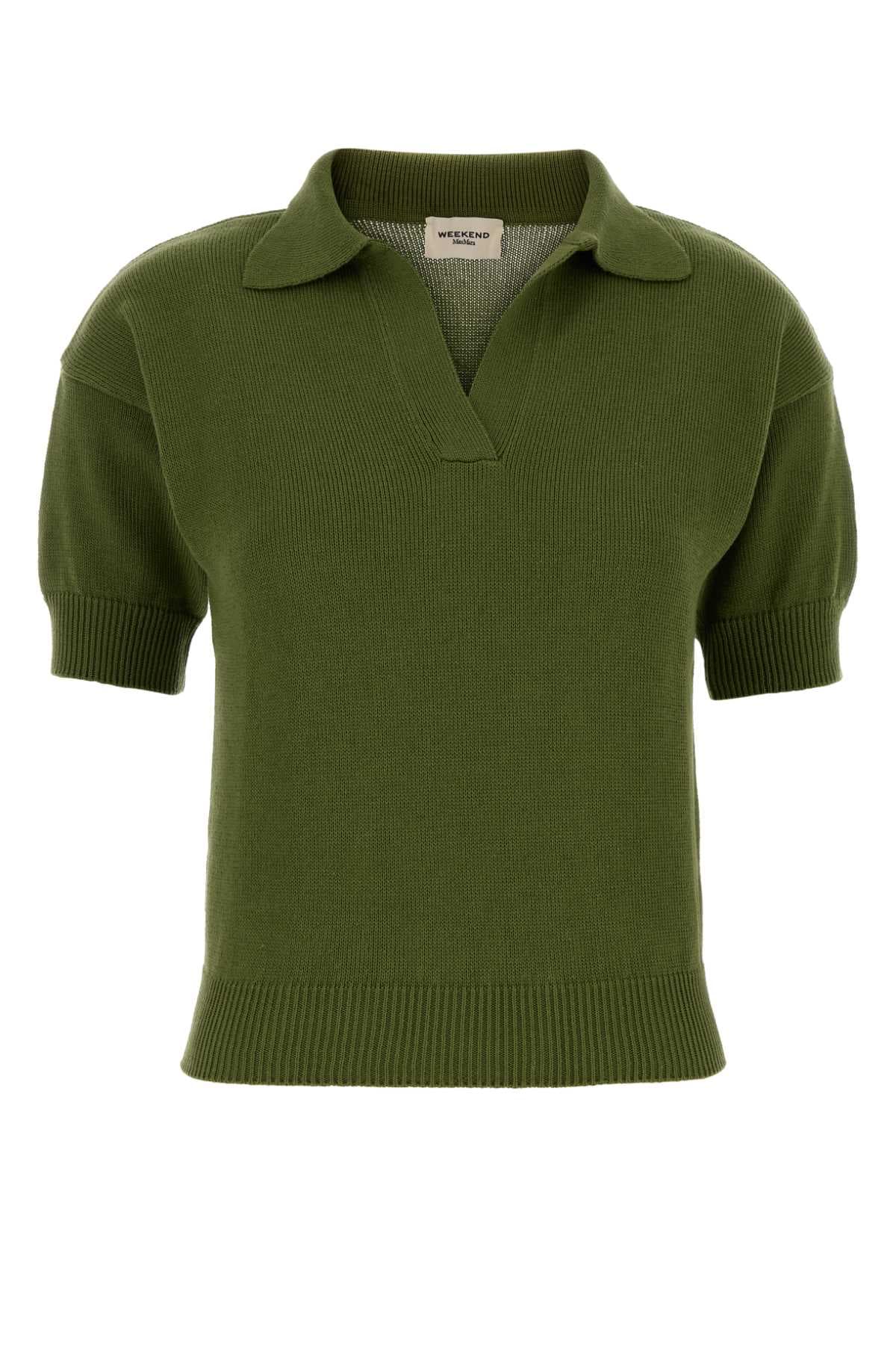 Green cotton Albero polo shirt