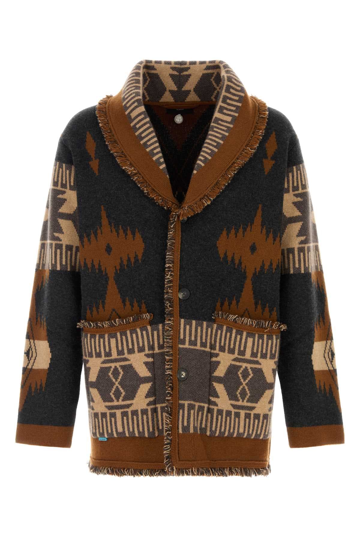 Embroidered cashmere Icon cardigan