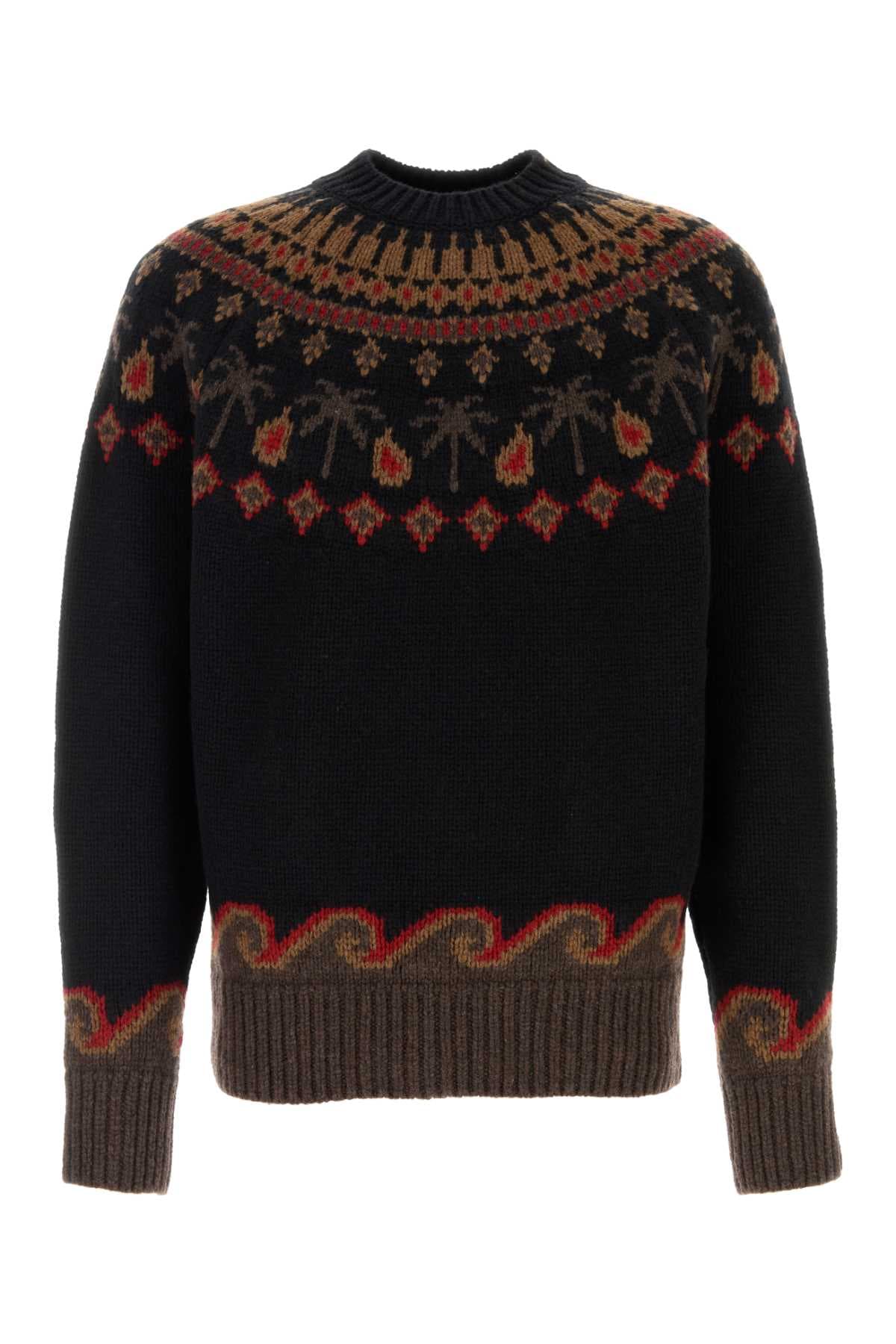 Embroidered wool Sweet Winter sweater