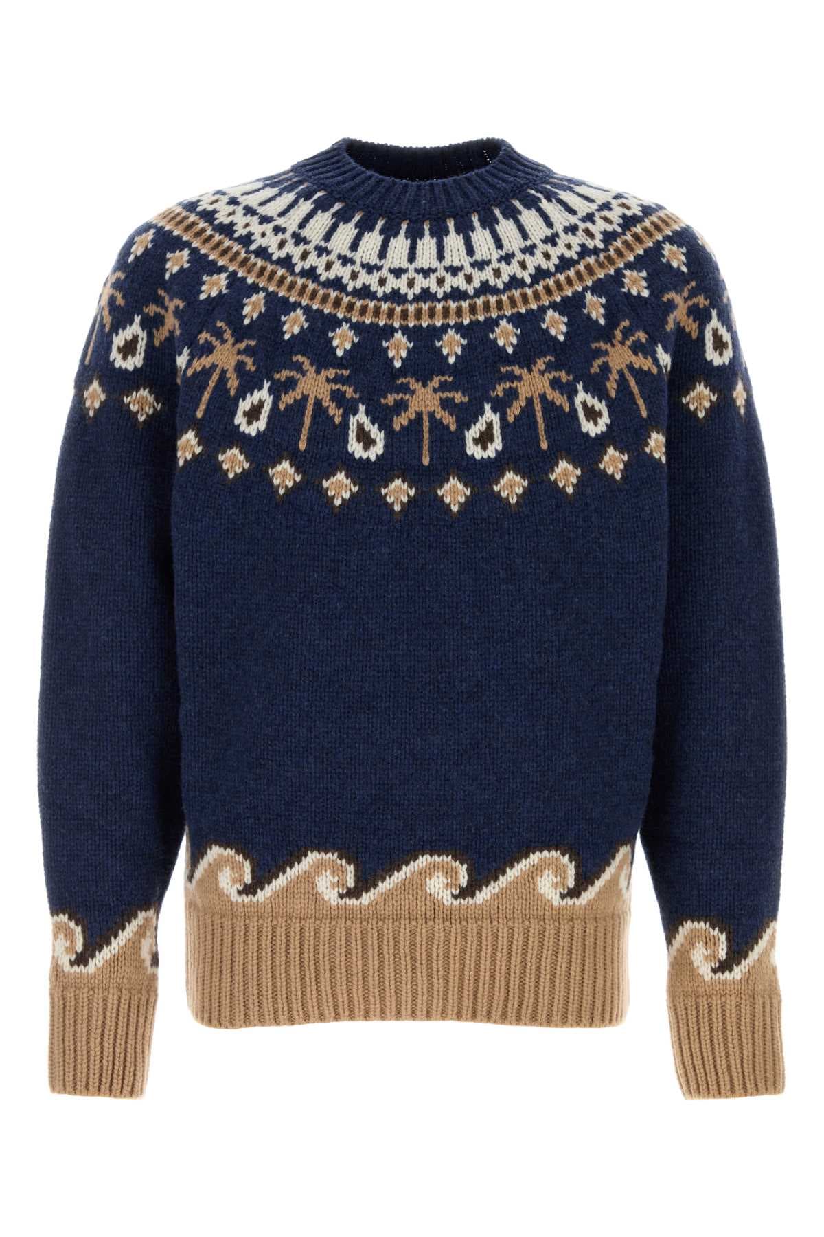 Embroidered wool Sweet Winter sweater