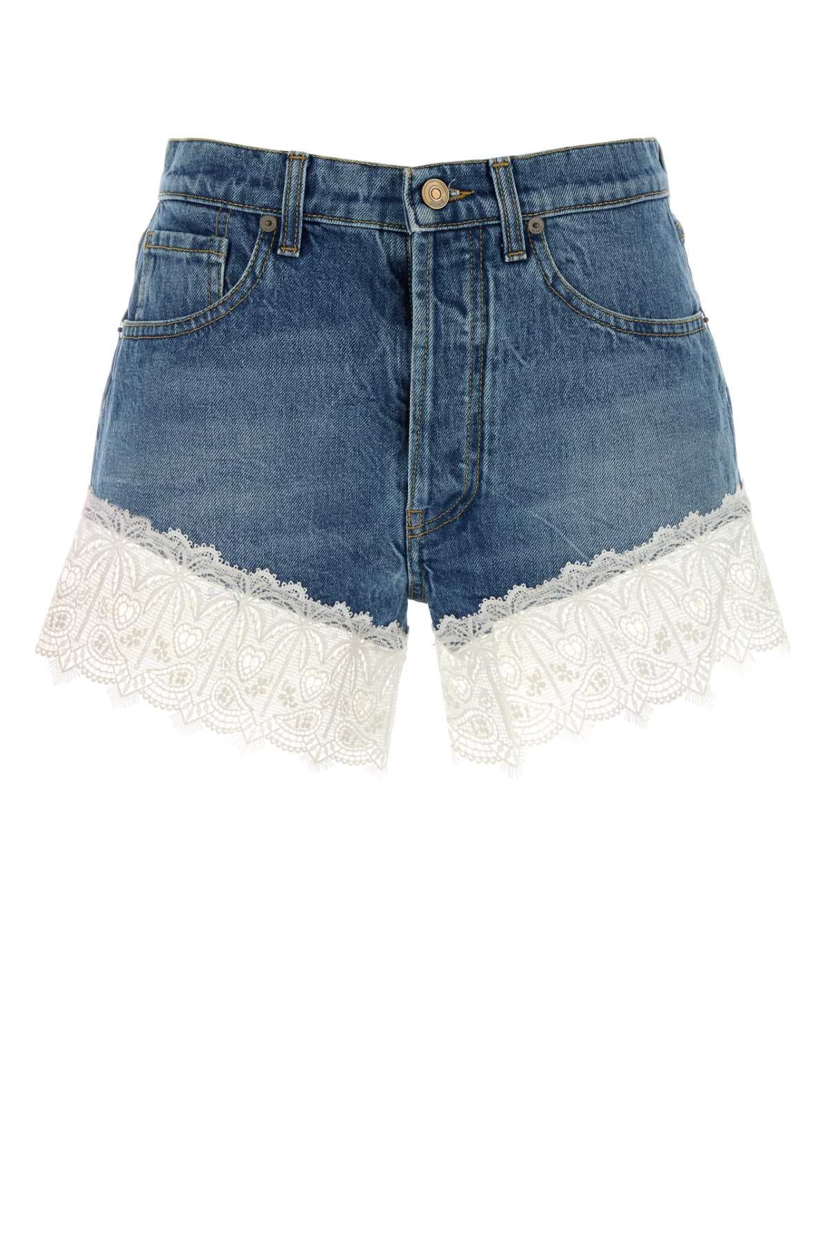Denim shorts