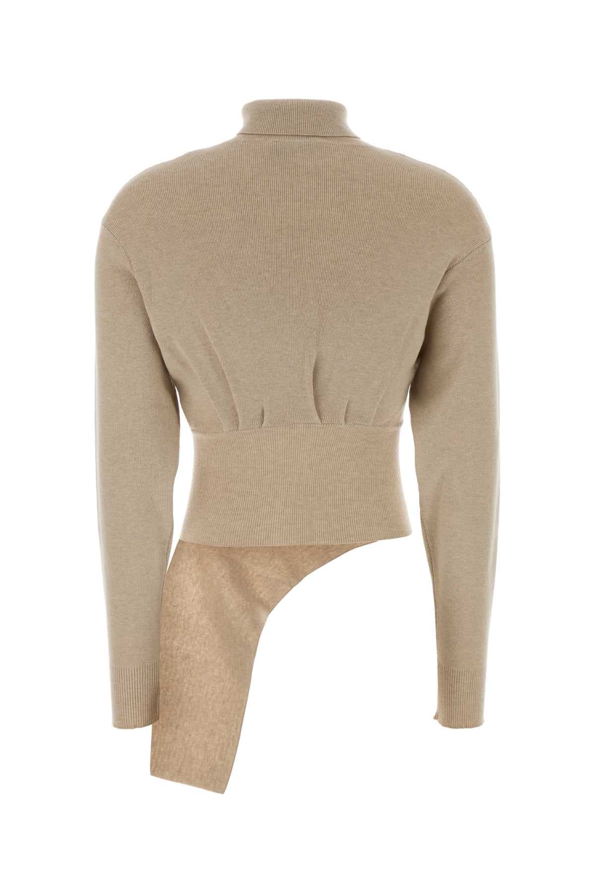 Sand wool blend sweater - мініатюра 2
