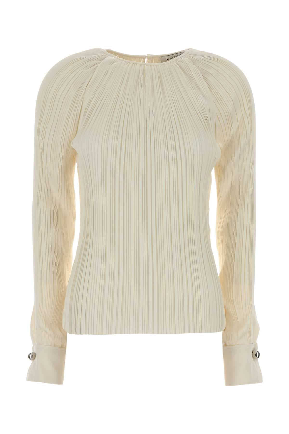 Cream satin blouse