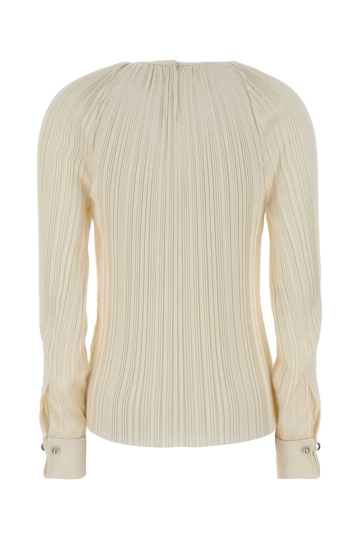 Cream satin blouse - мініатюра 2