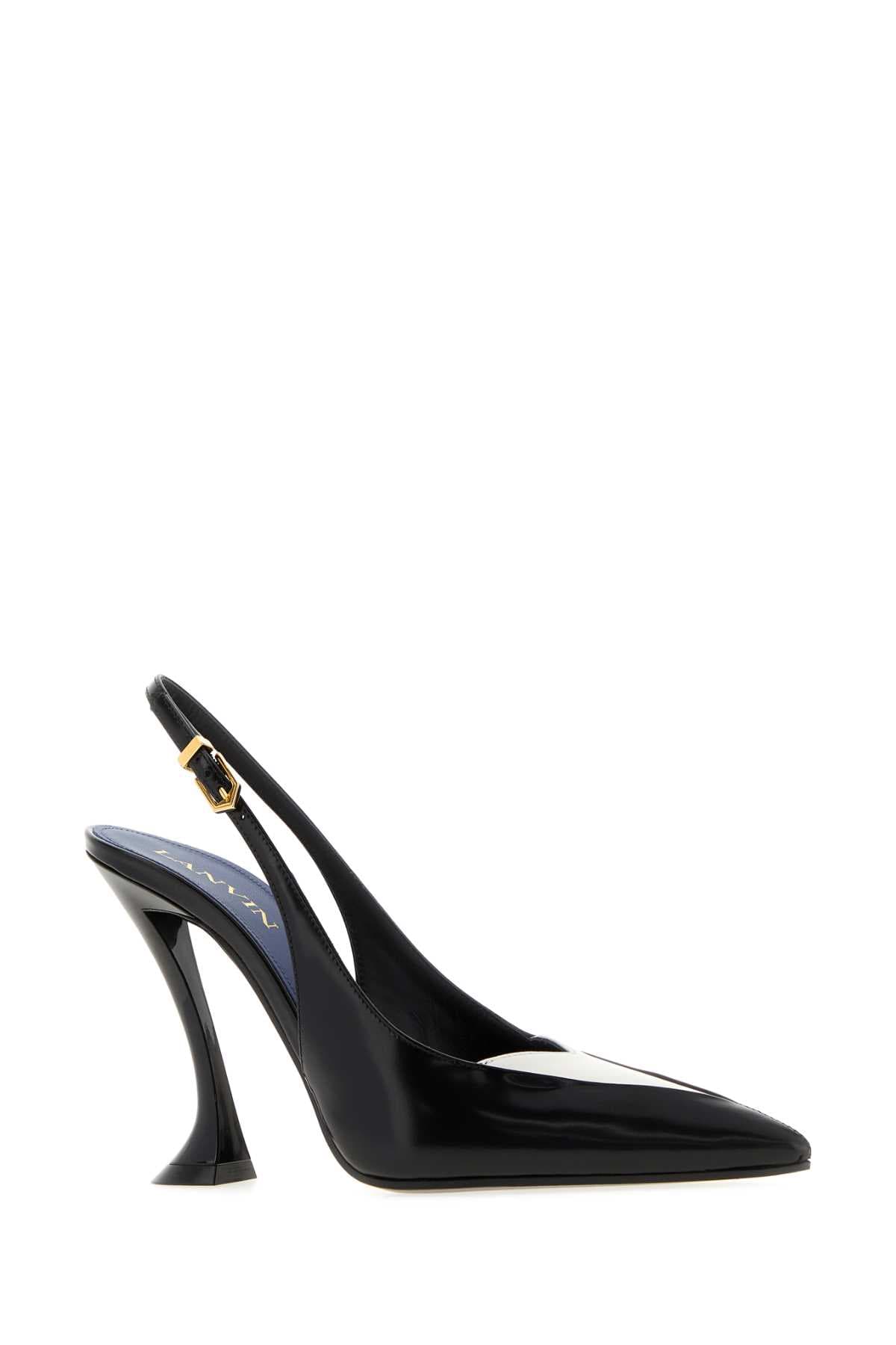 Two-tone leather pumps - мініатюра 2