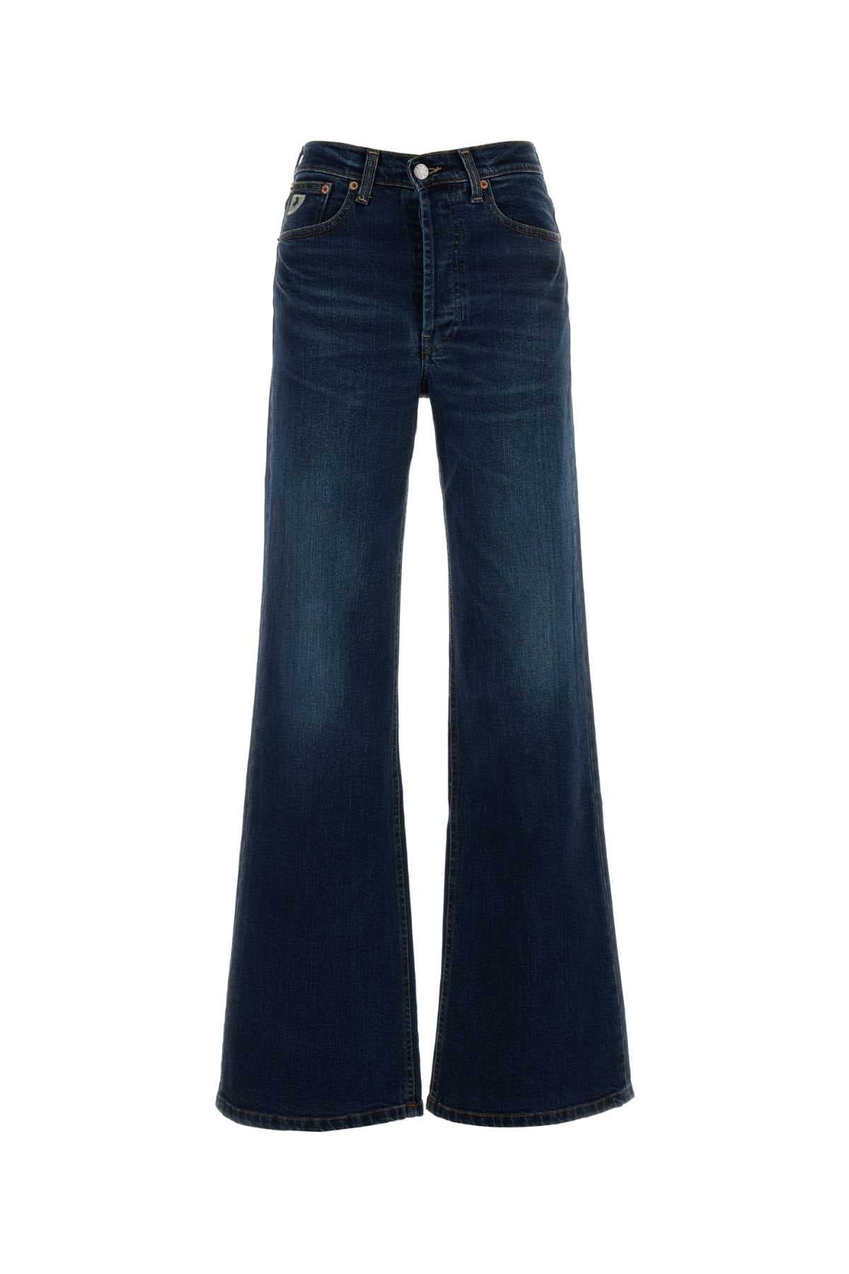Stretch denim Lindsay wide-leg jeans