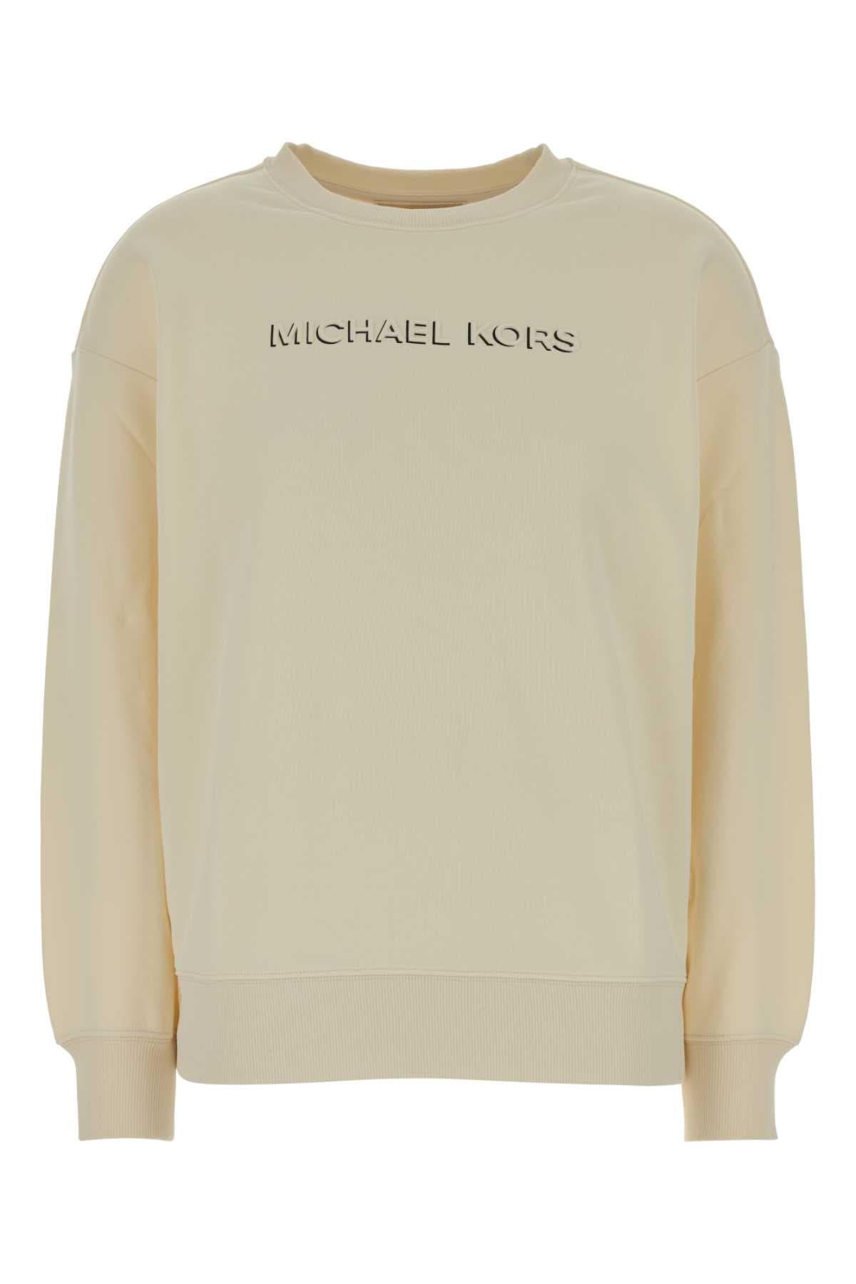 Cream cotton sweatshirt