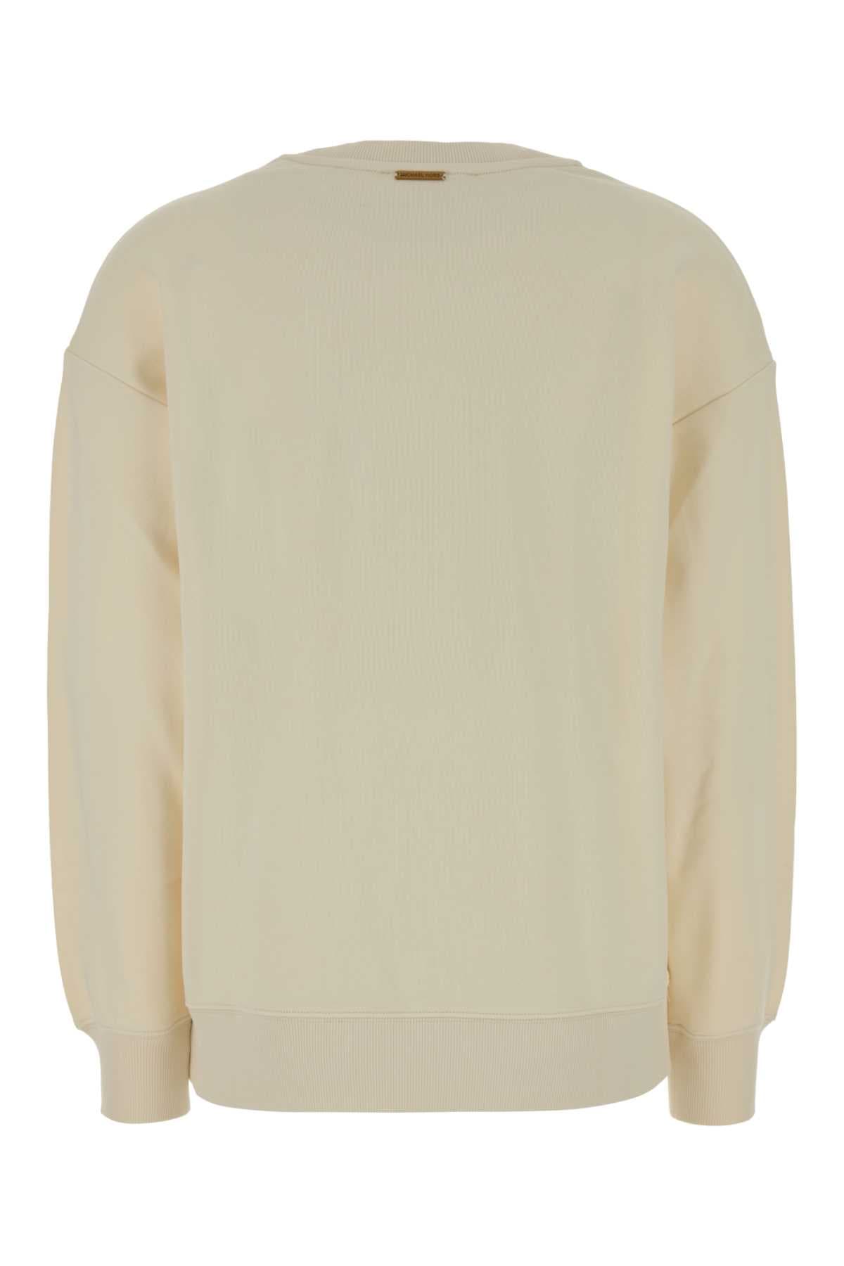Cream cotton sweatshirt - мініатюра 2