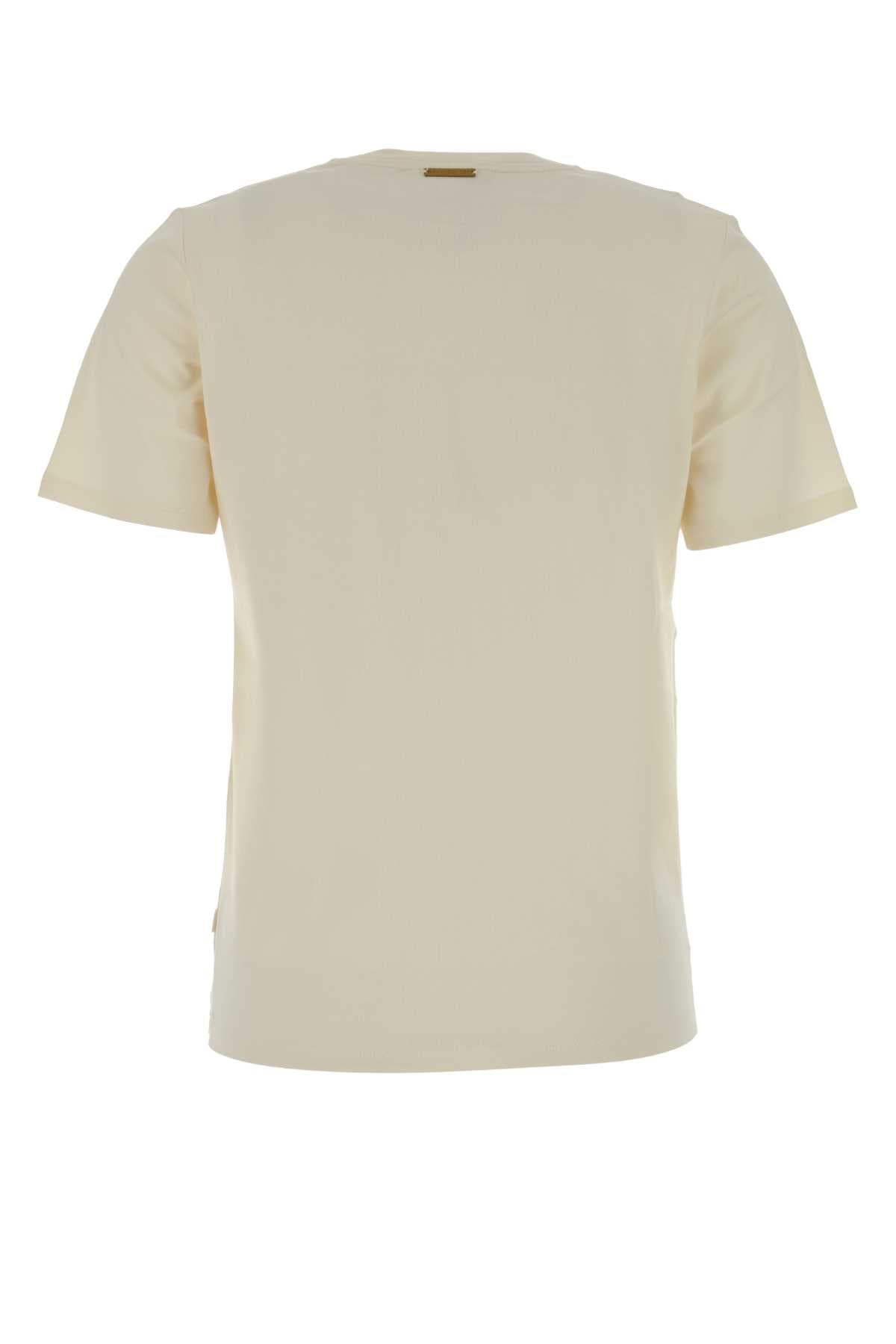 Cream cotton t-shirt - мініатюра 2