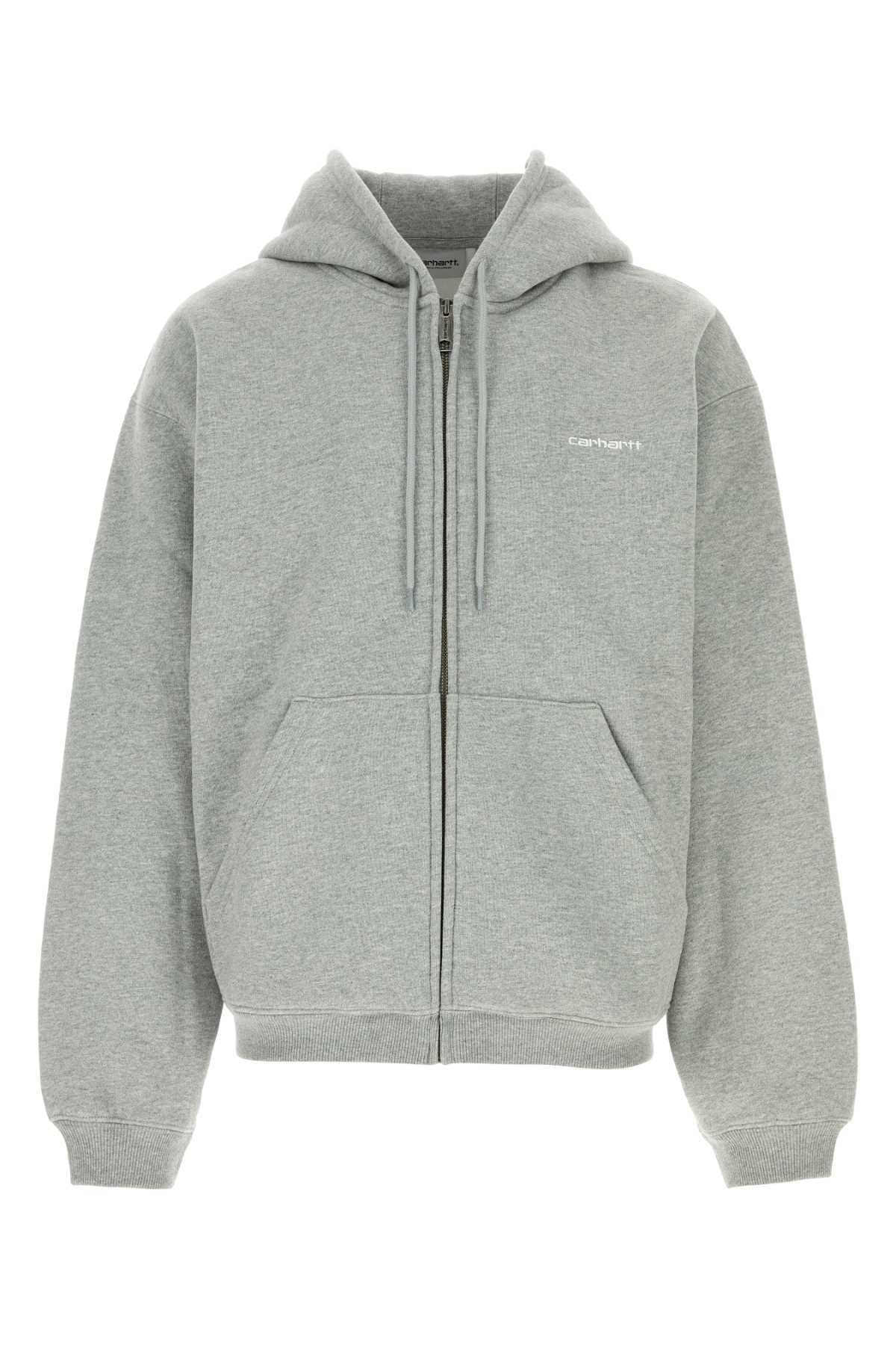 Grey cotton blend Hooded Ebbert Jacket