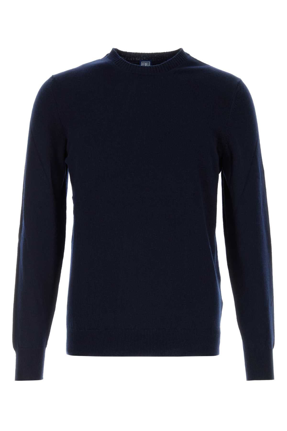 Midnight blue cashmere sweater