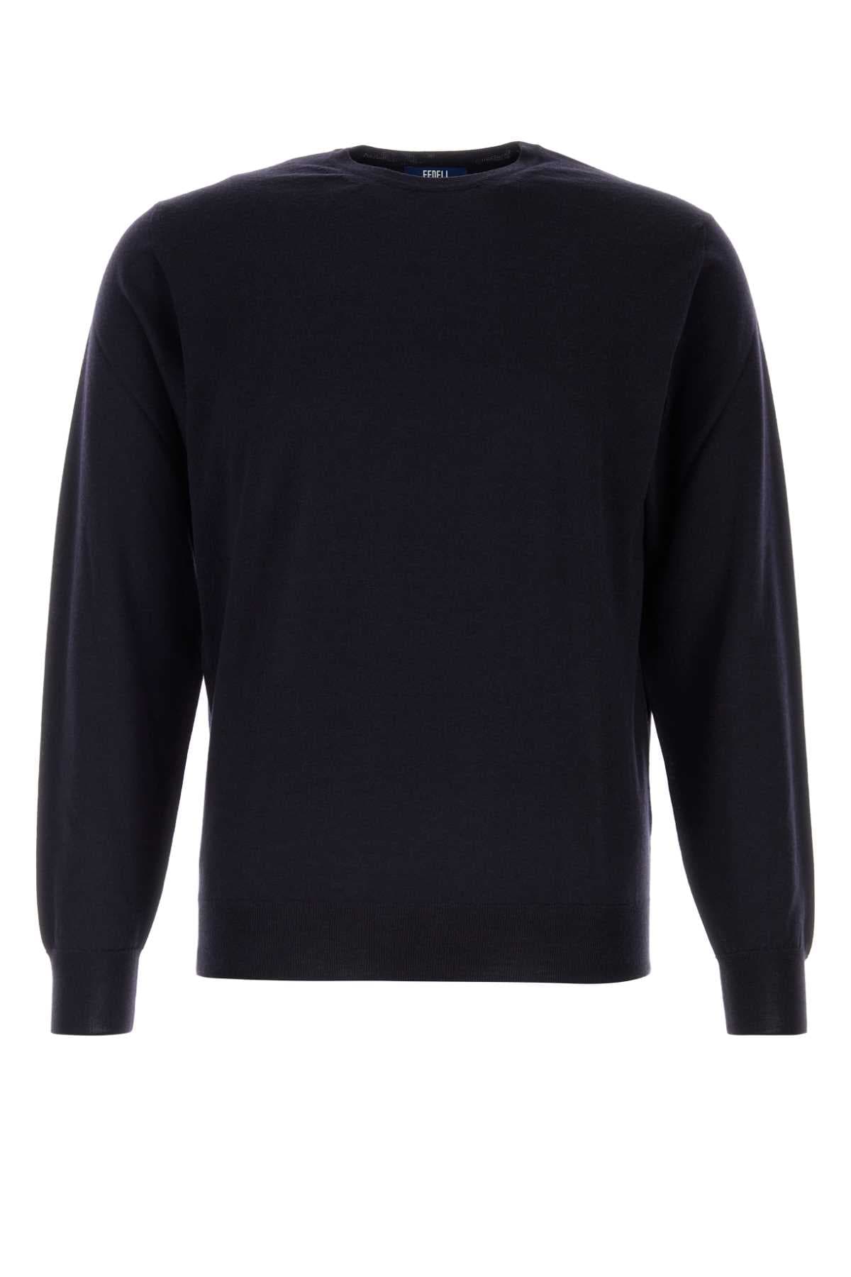 Midnight blue wool sweater