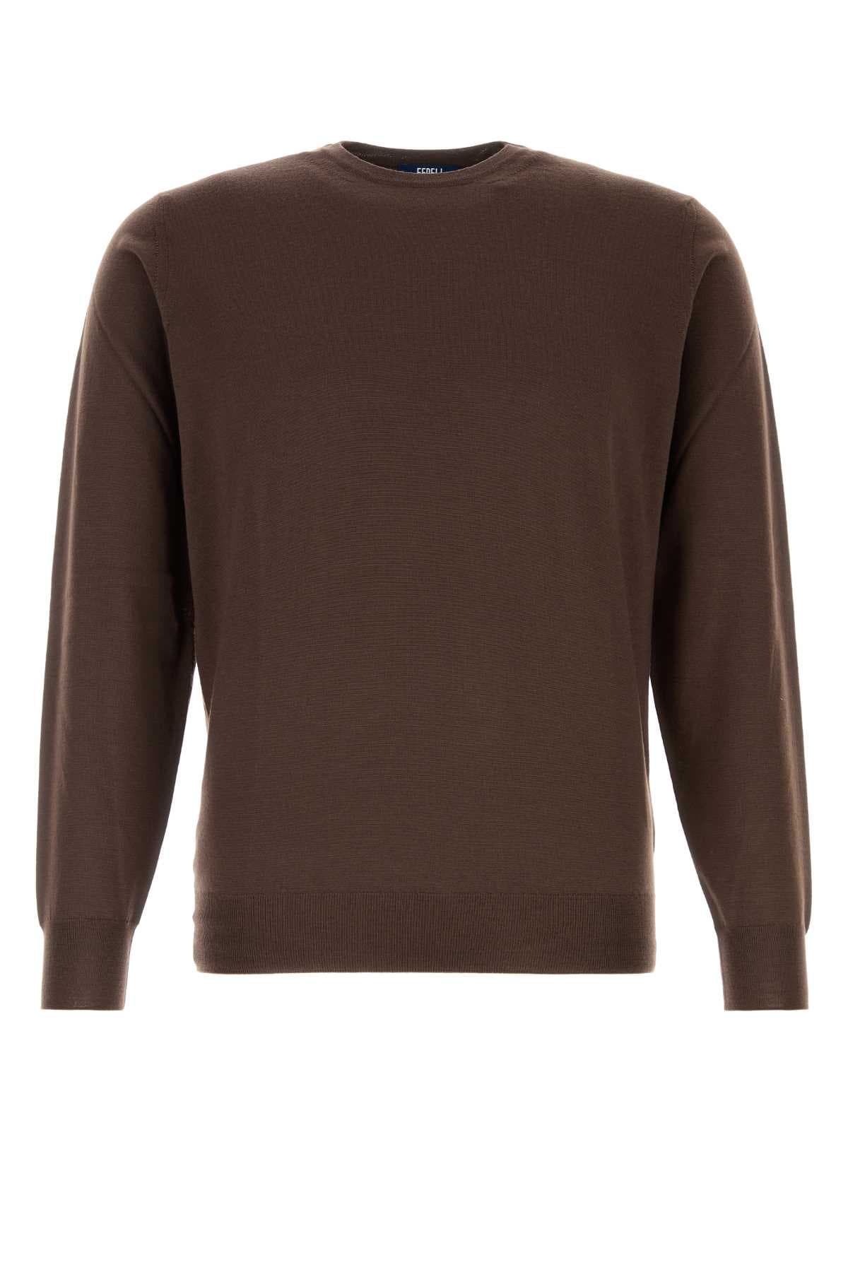 Chocolate wool sweater