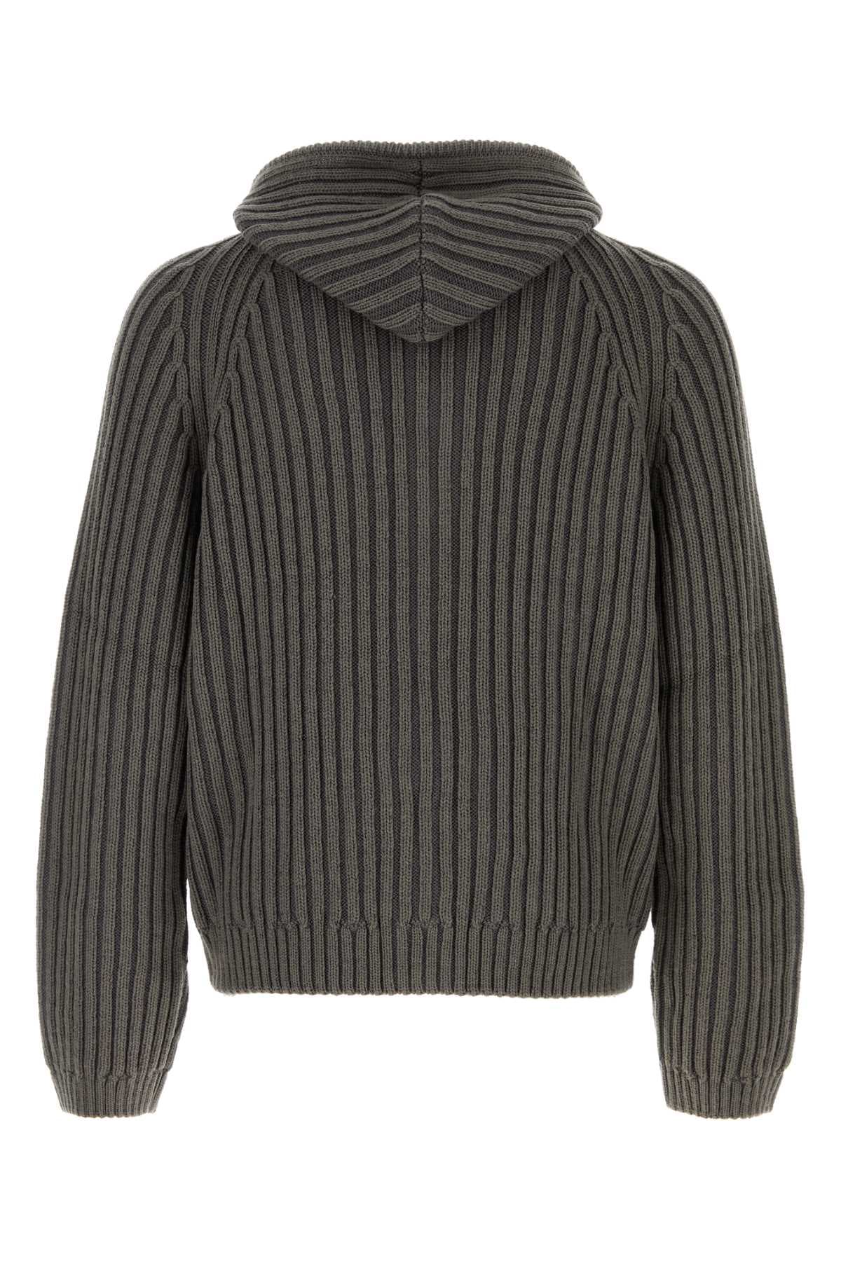 Dark grey wool sweatshirt - мініатюра 2